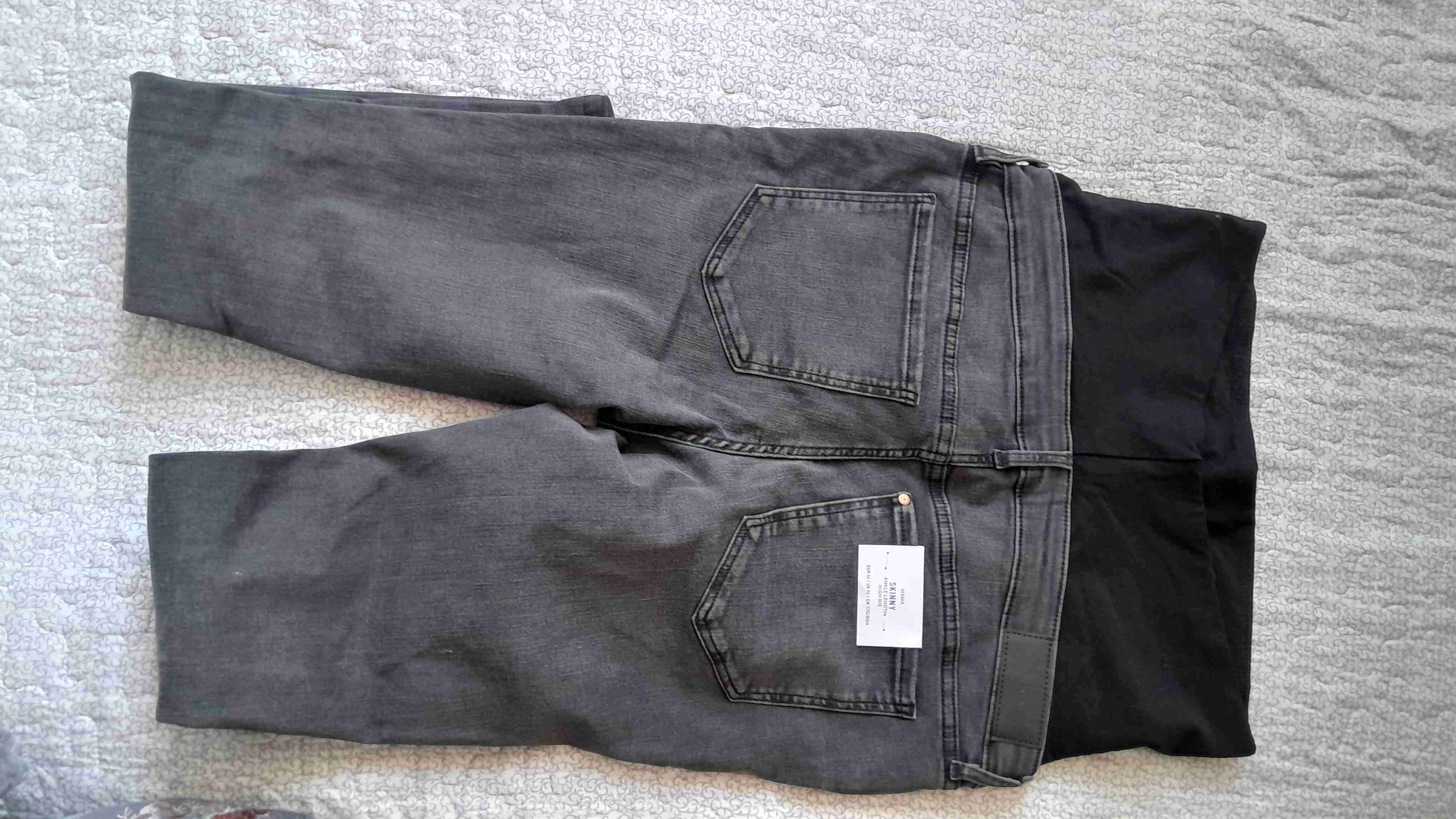 Jeans maternales desgastados gris - miniatura 2