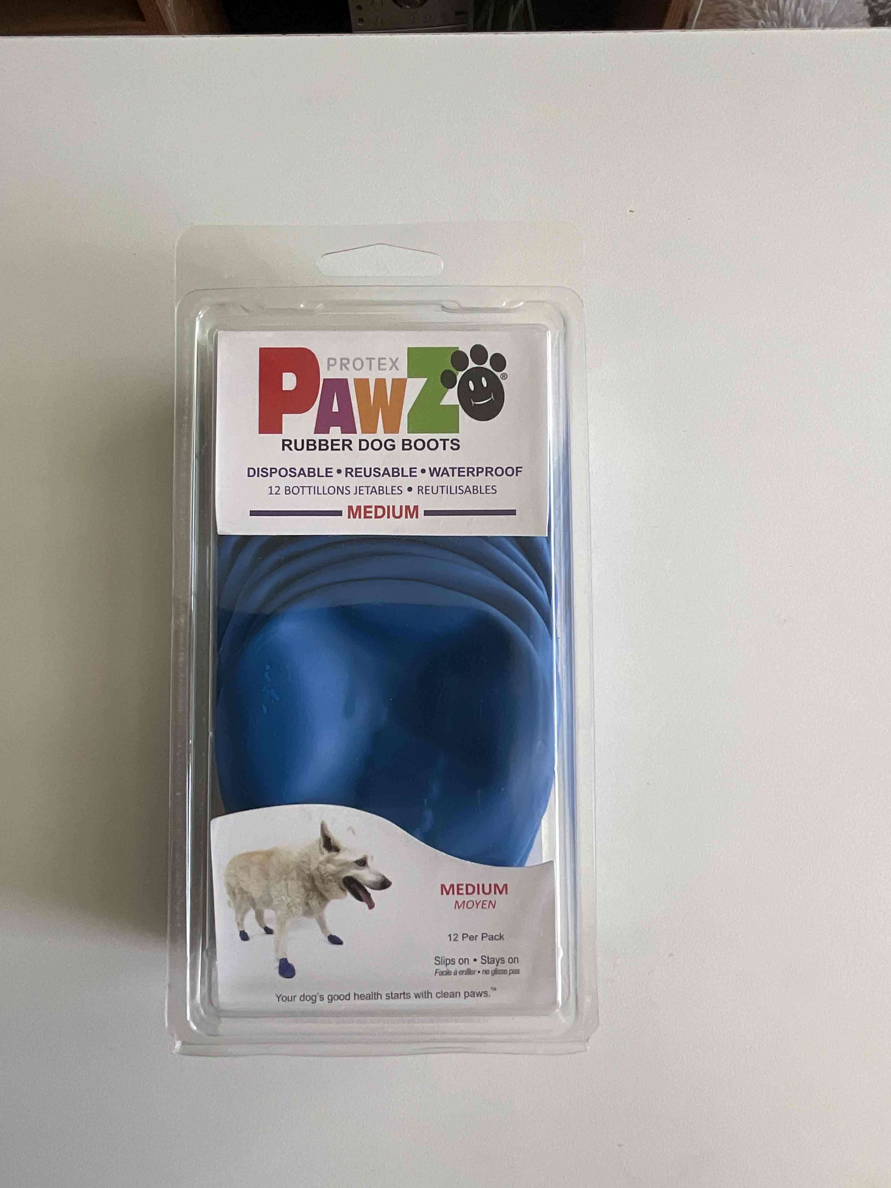 Botas de goma para perro Pawz 6 pares