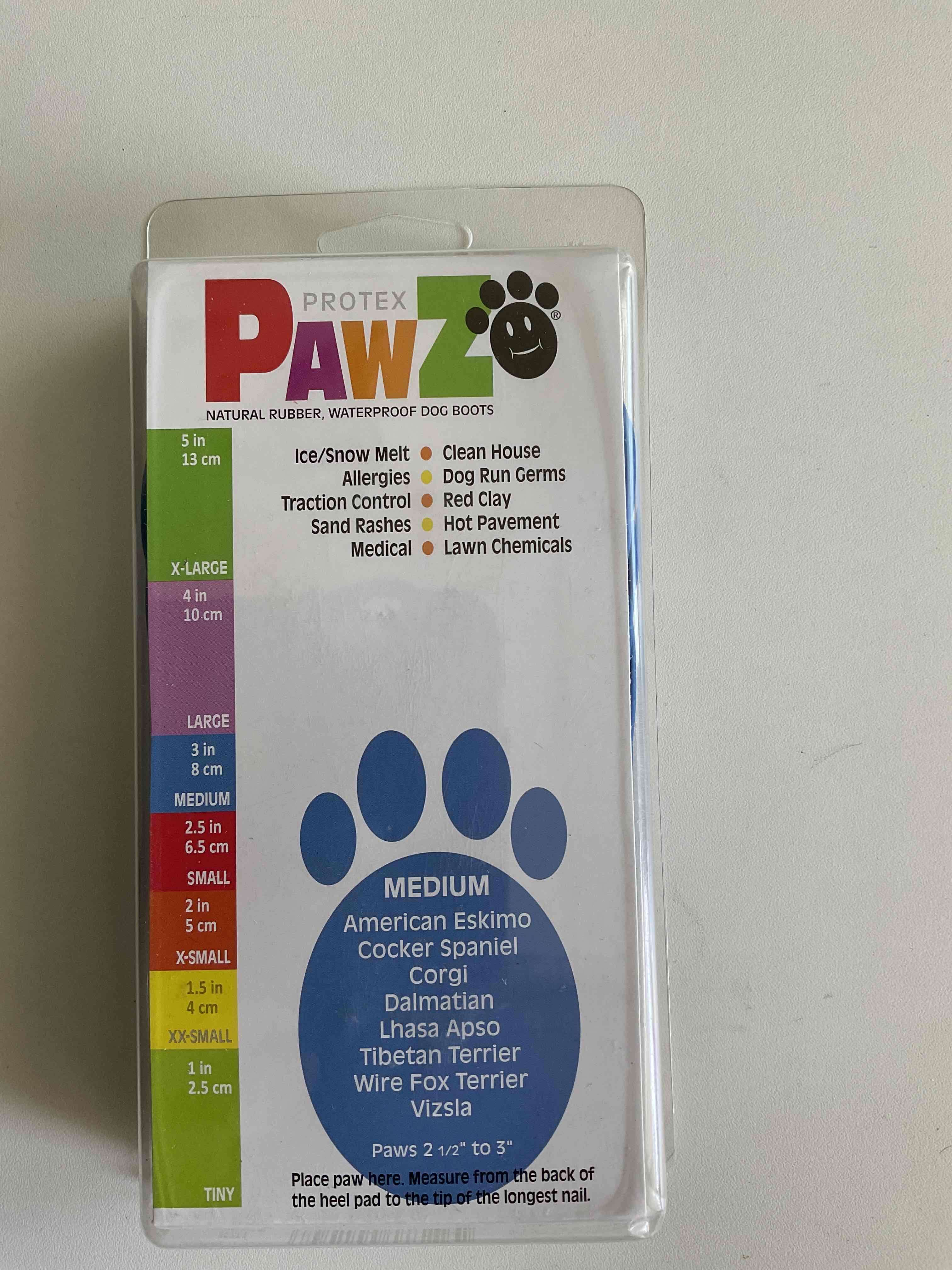 Botas de goma para perro Pawz 6 pares - miniatura 2