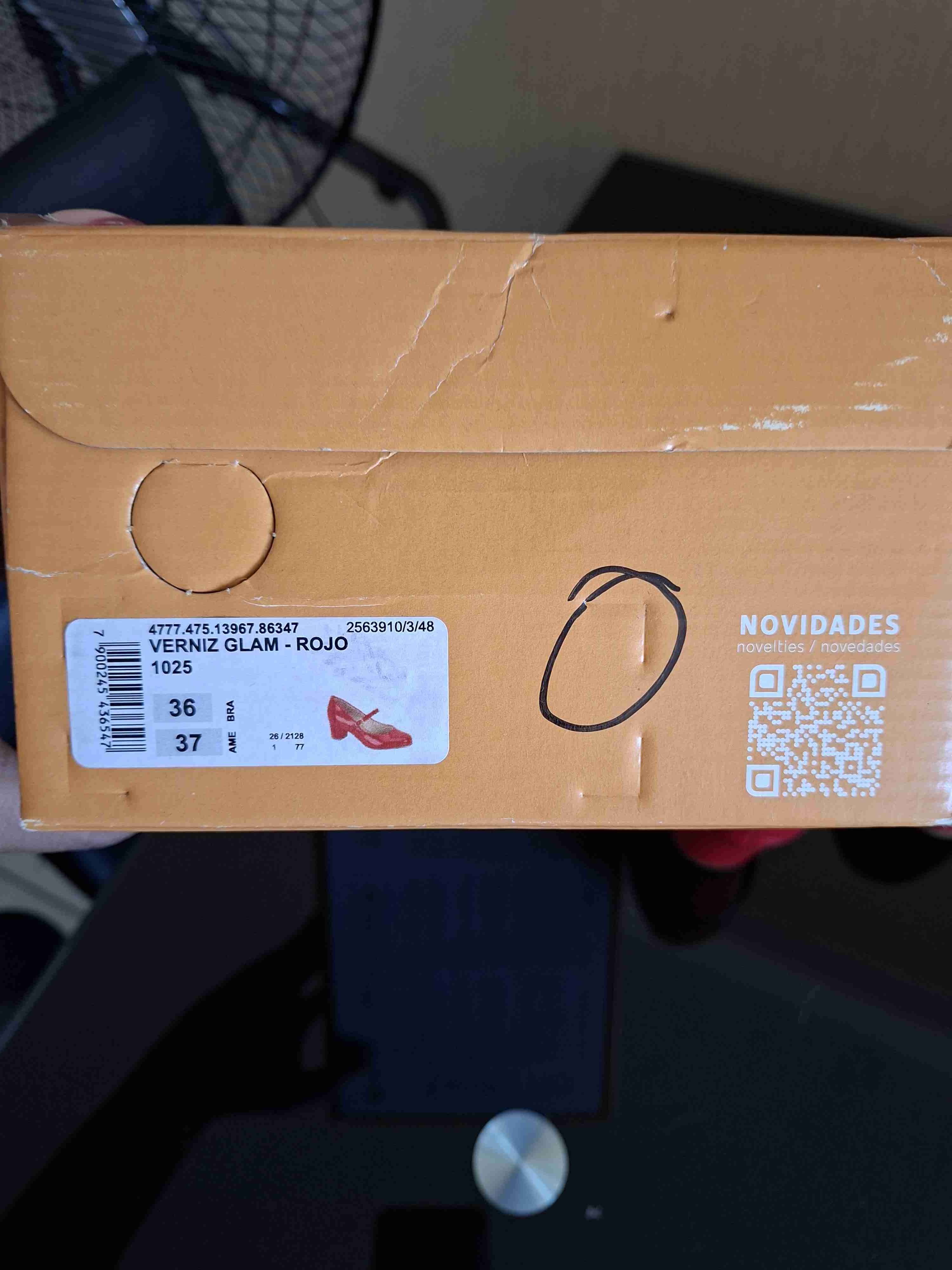 Zapatos rojos estilo Mary Jane (Taco Medio) - miniatura 5