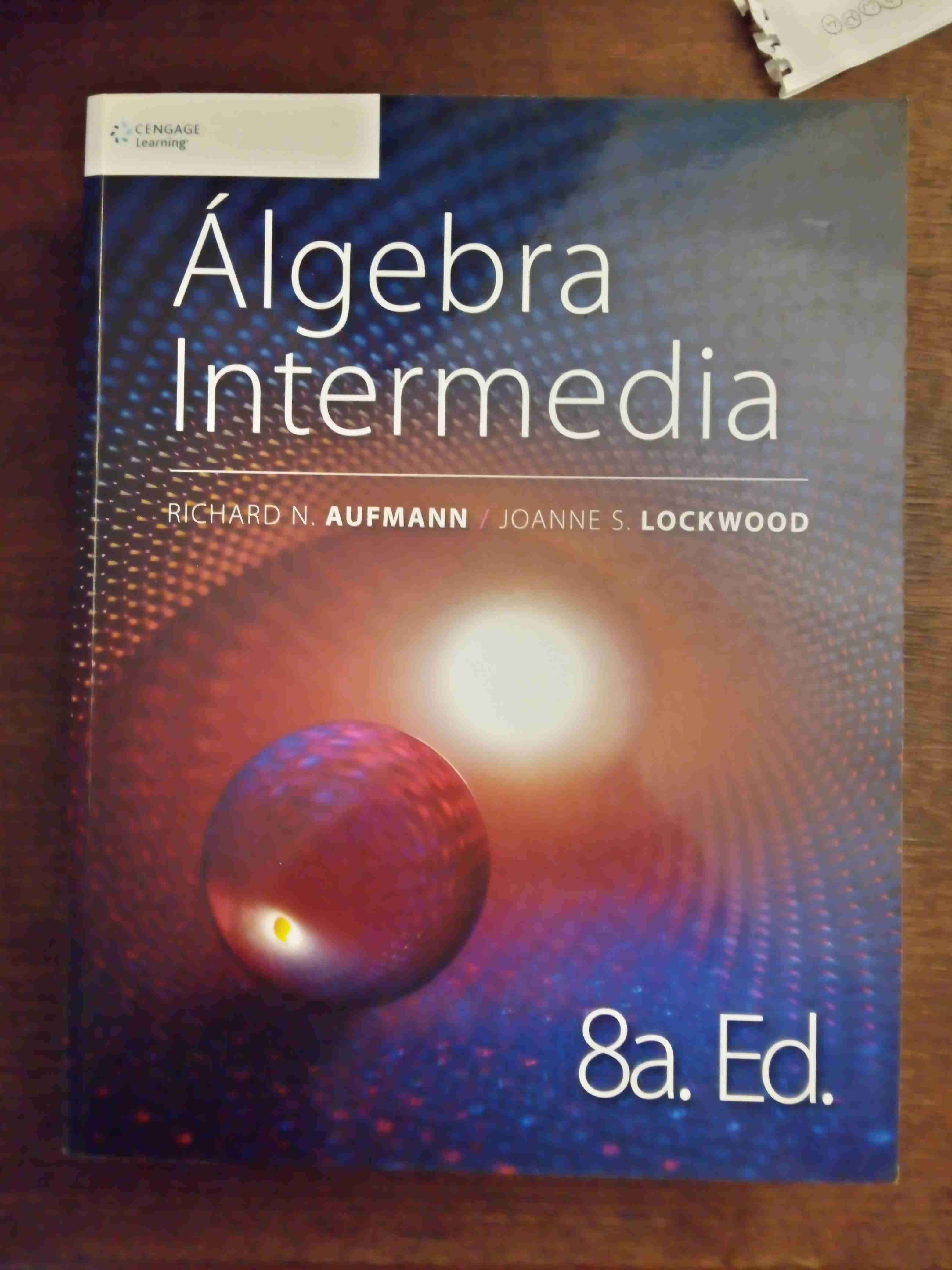 Libro Álgebra Intermedia 8va Edición