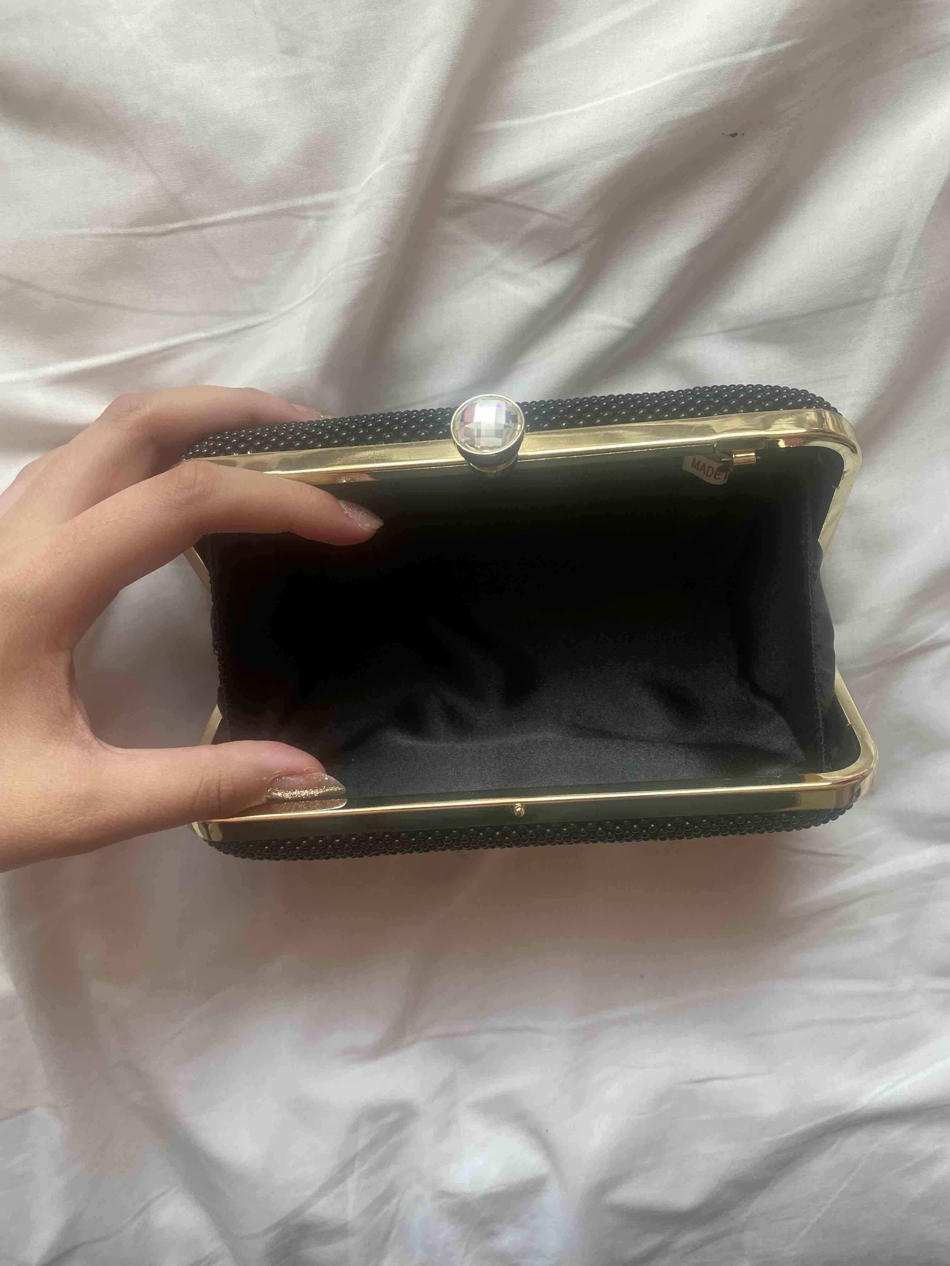 Cartera de mano negro elegante - miniatura 3