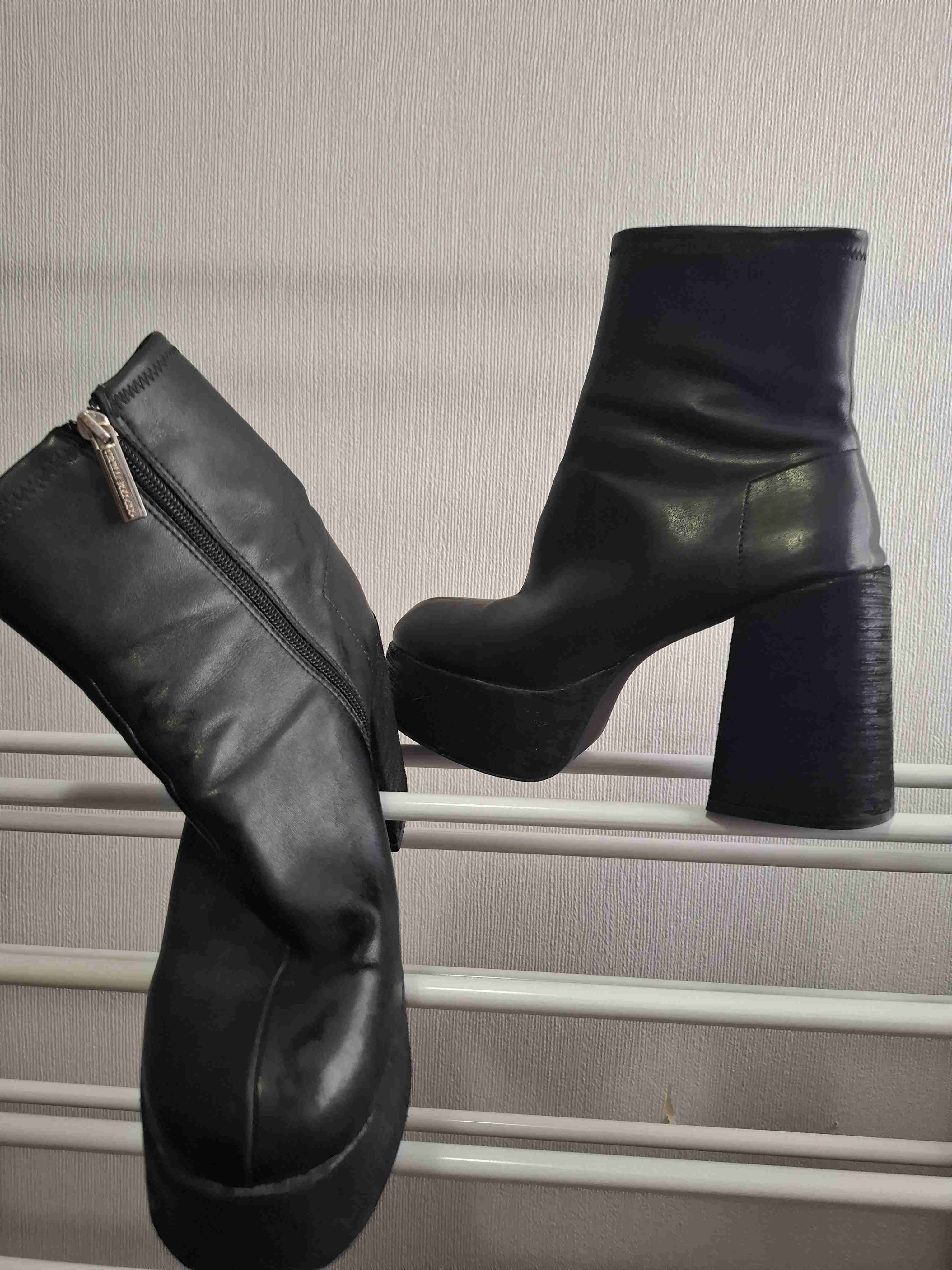 Botines de plataforma negros