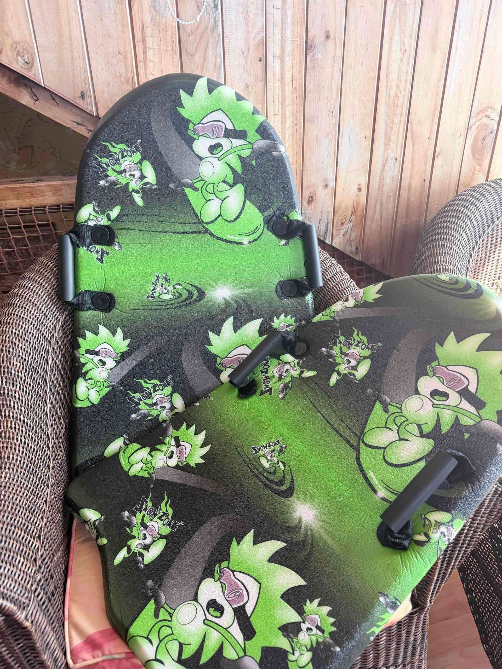 Trineo de nieve infantil verde