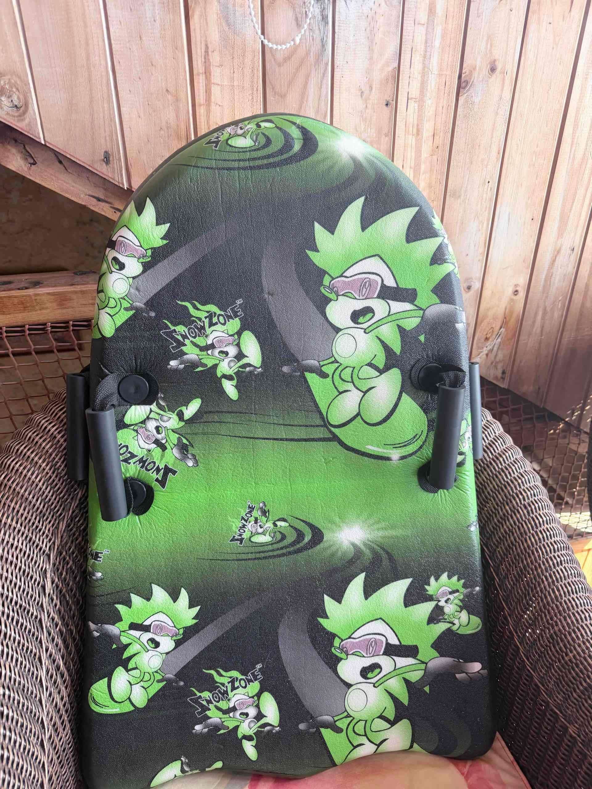 Trineo de nieve infantil verde - miniatura 2