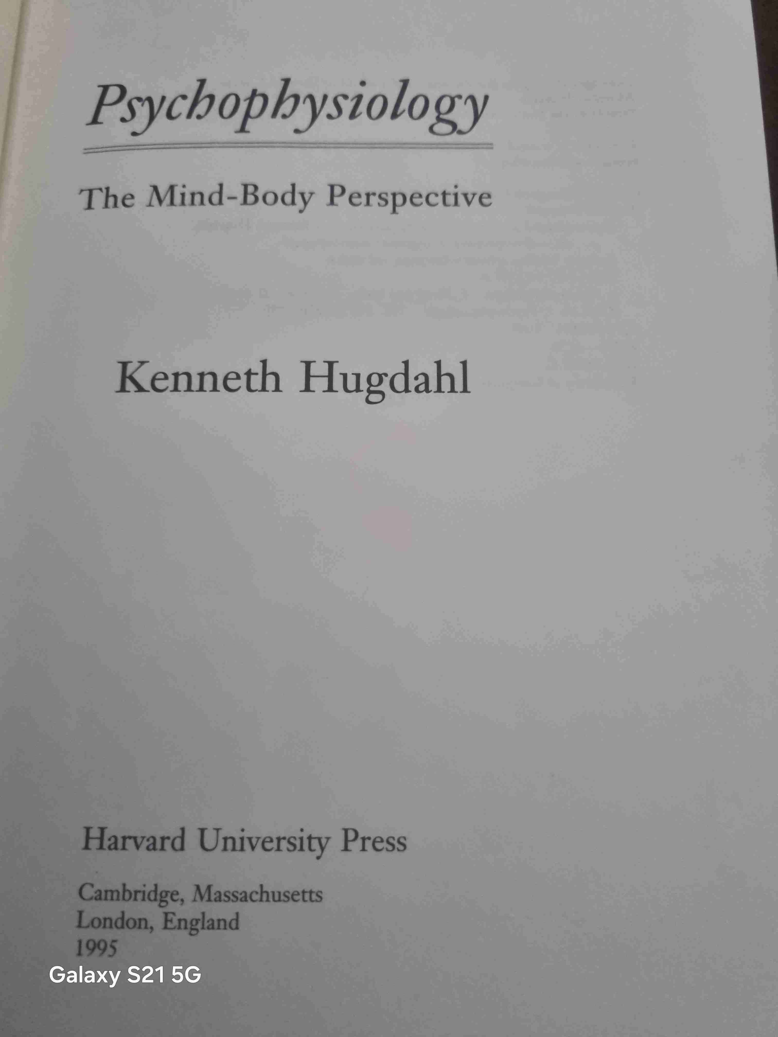 Libro Psychophysiology - Hugdahl - miniatura 2