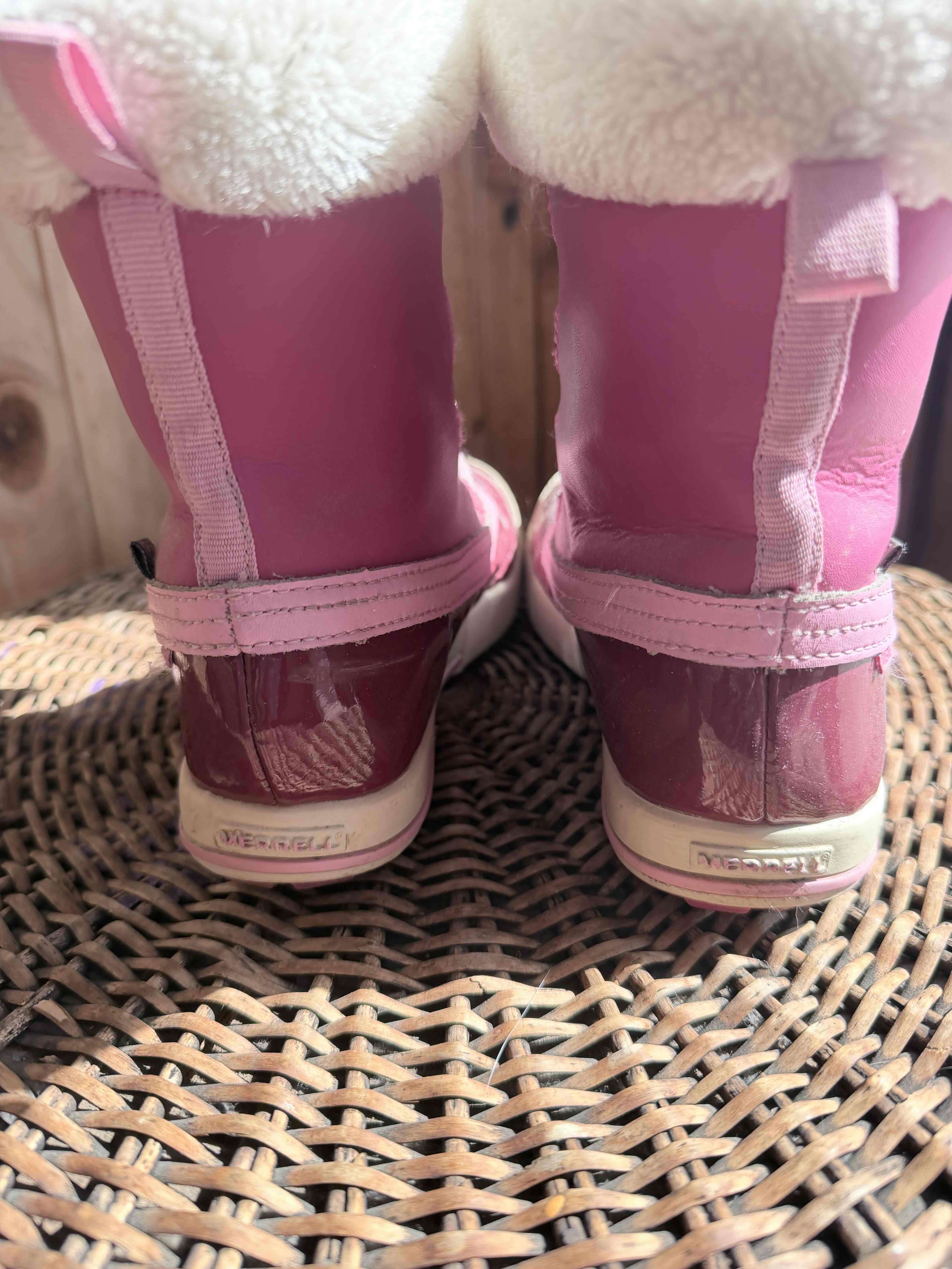 Botas niña nieve rosadas de invierno - miniatura 2