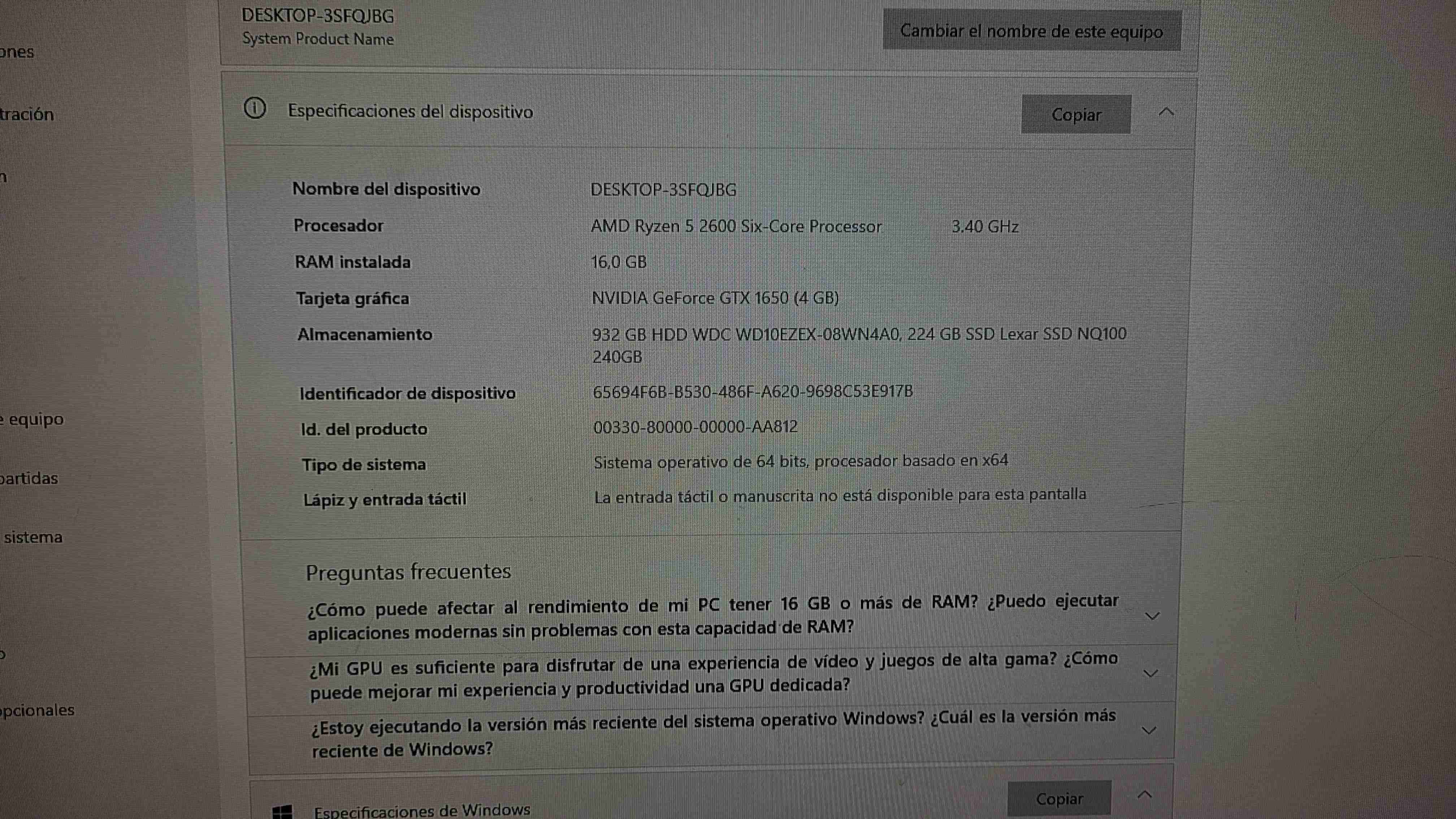 PC de escritorio Ryzen 5 - miniatura 5