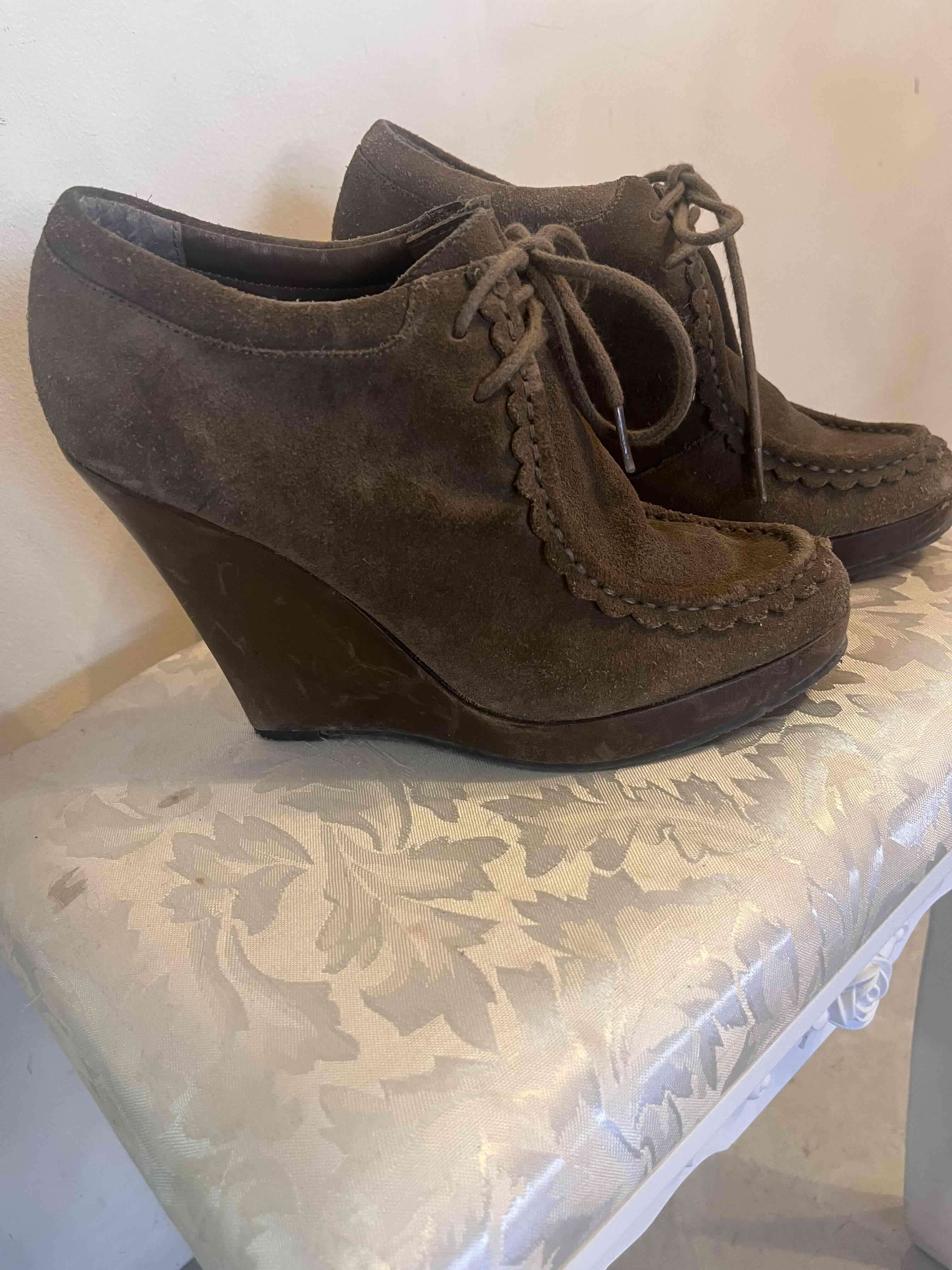 Botines de gamuza marrón y negro - miniatura 3