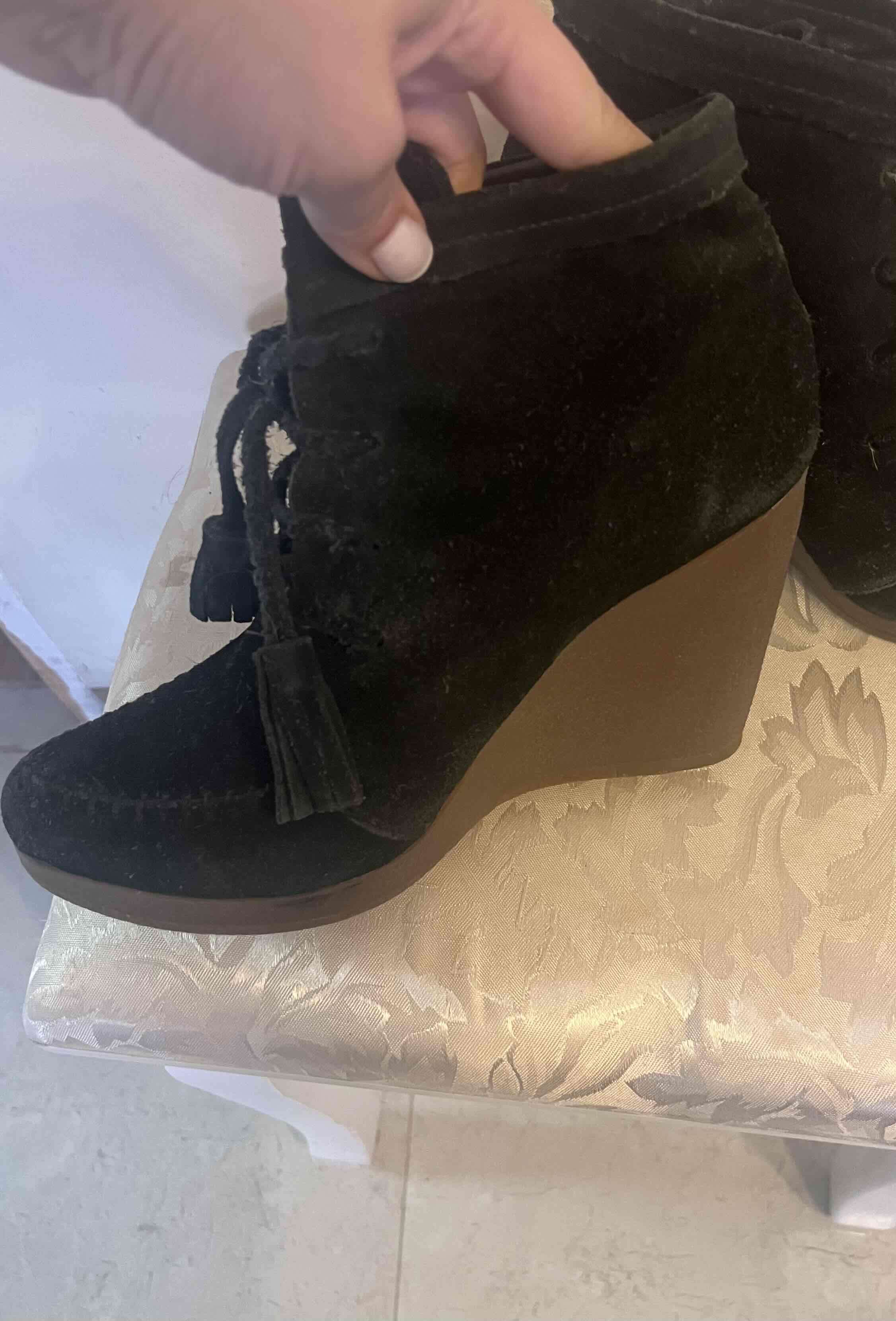 Botines de gamuza marrón y negro - miniatura 6