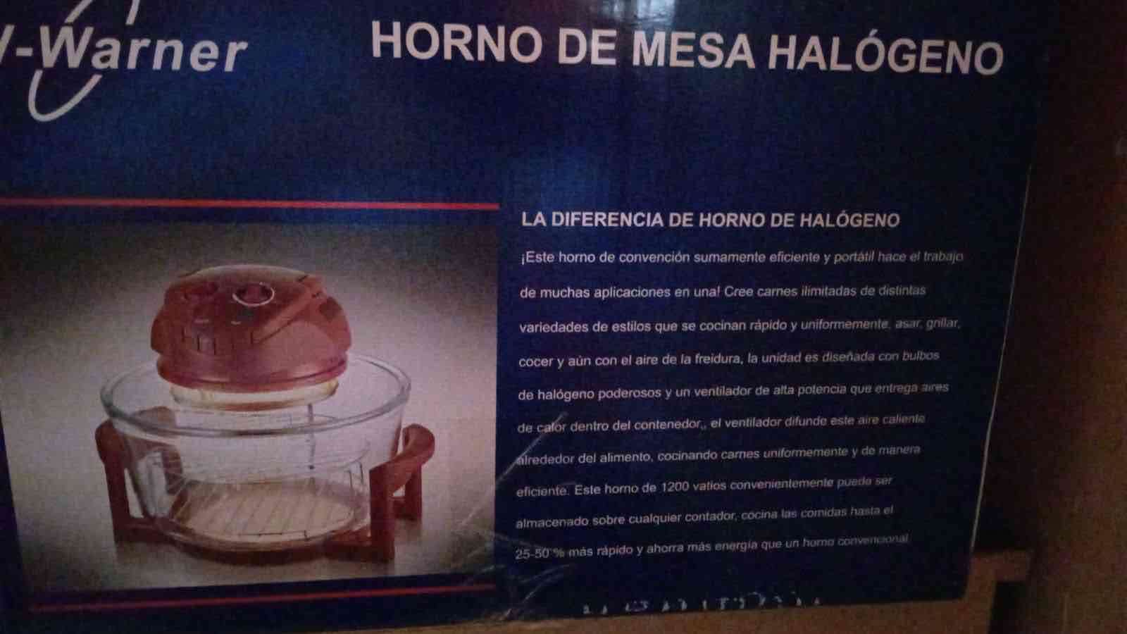 Horno de mesa halógeno portátil
