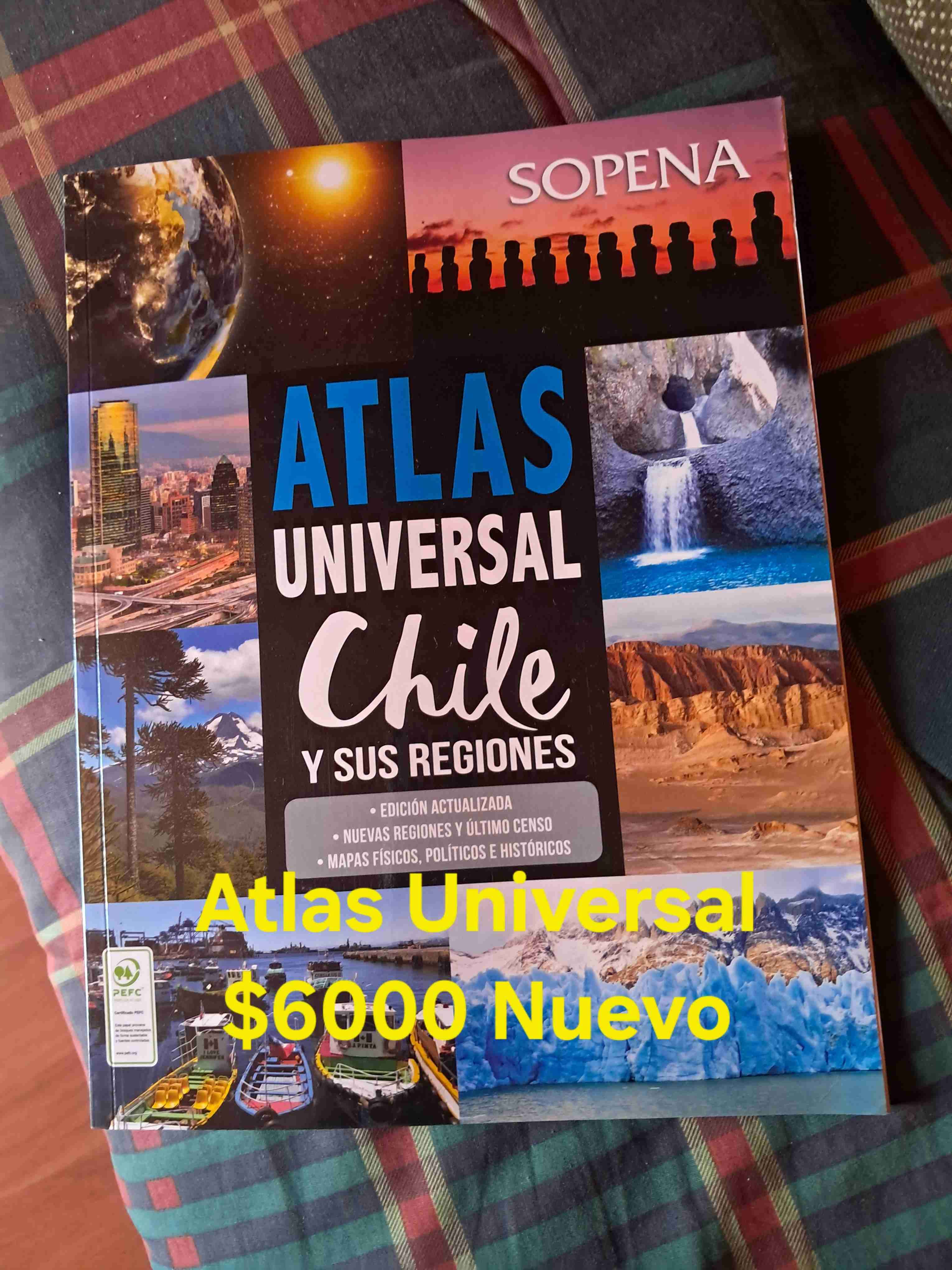 Atlas Universal Chile nuevo, libros de lectura