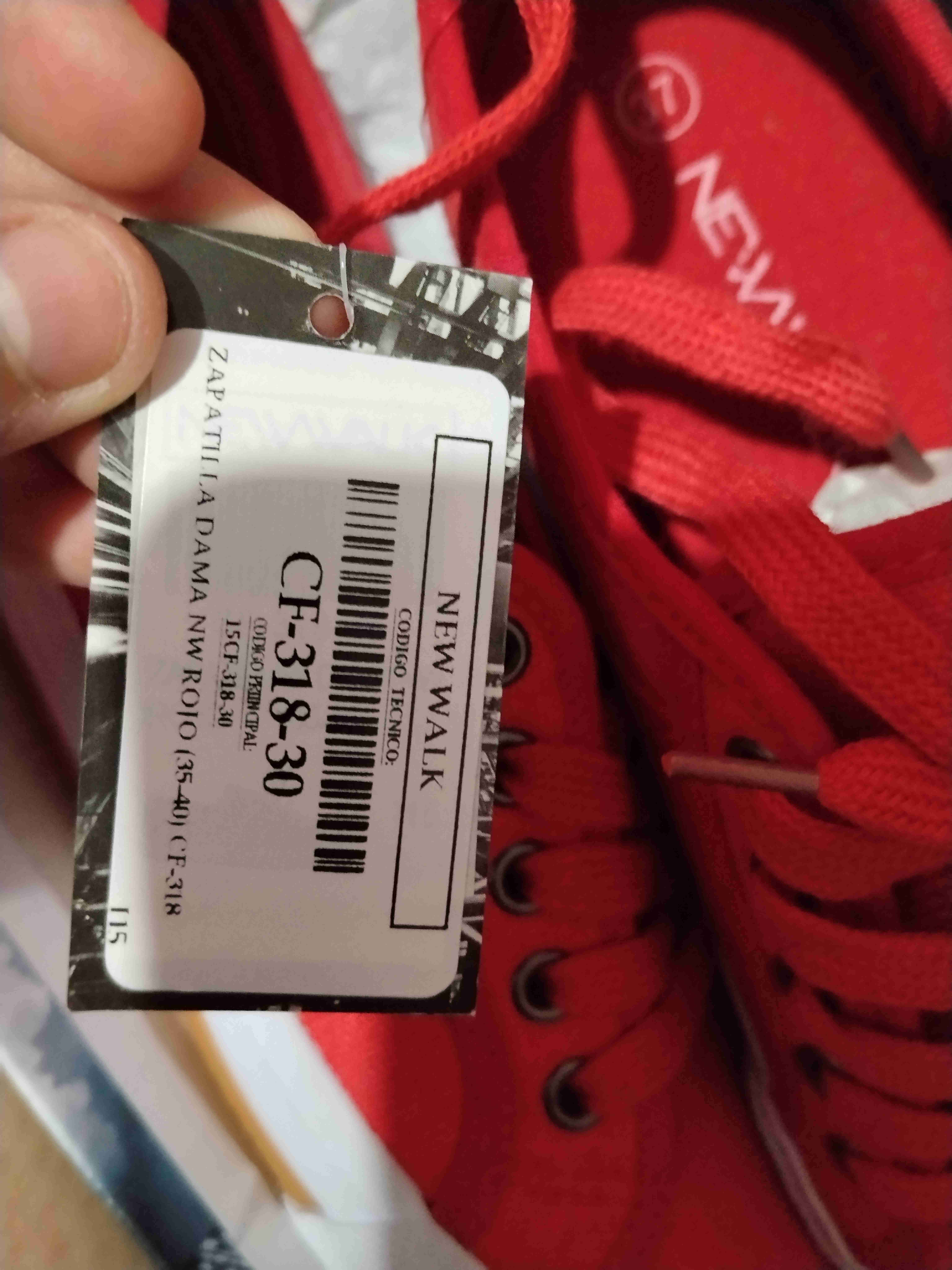 Zapatillas dama rojas New Walk