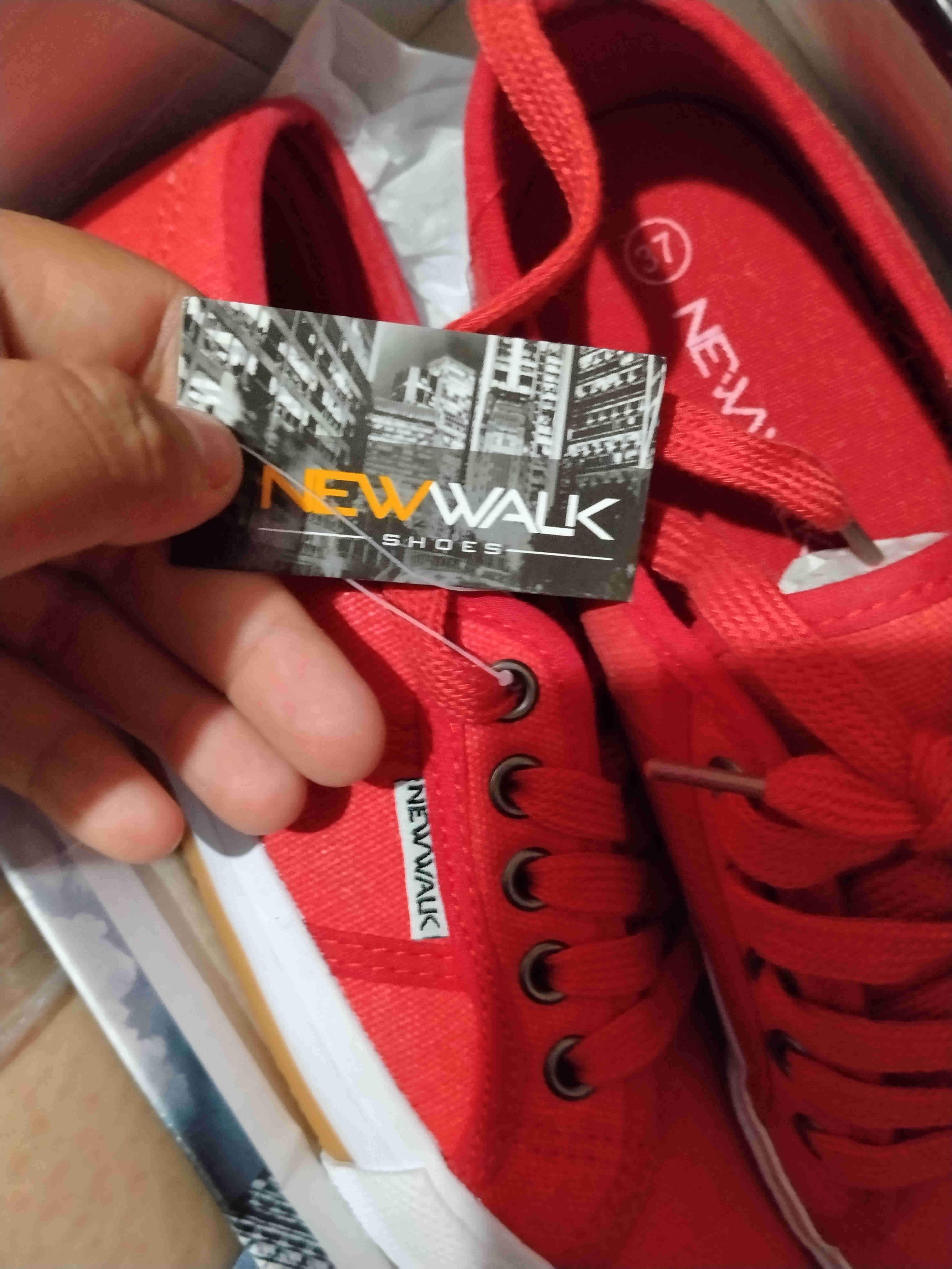 Zapatillas dama rojas New Walk - miniatura 2