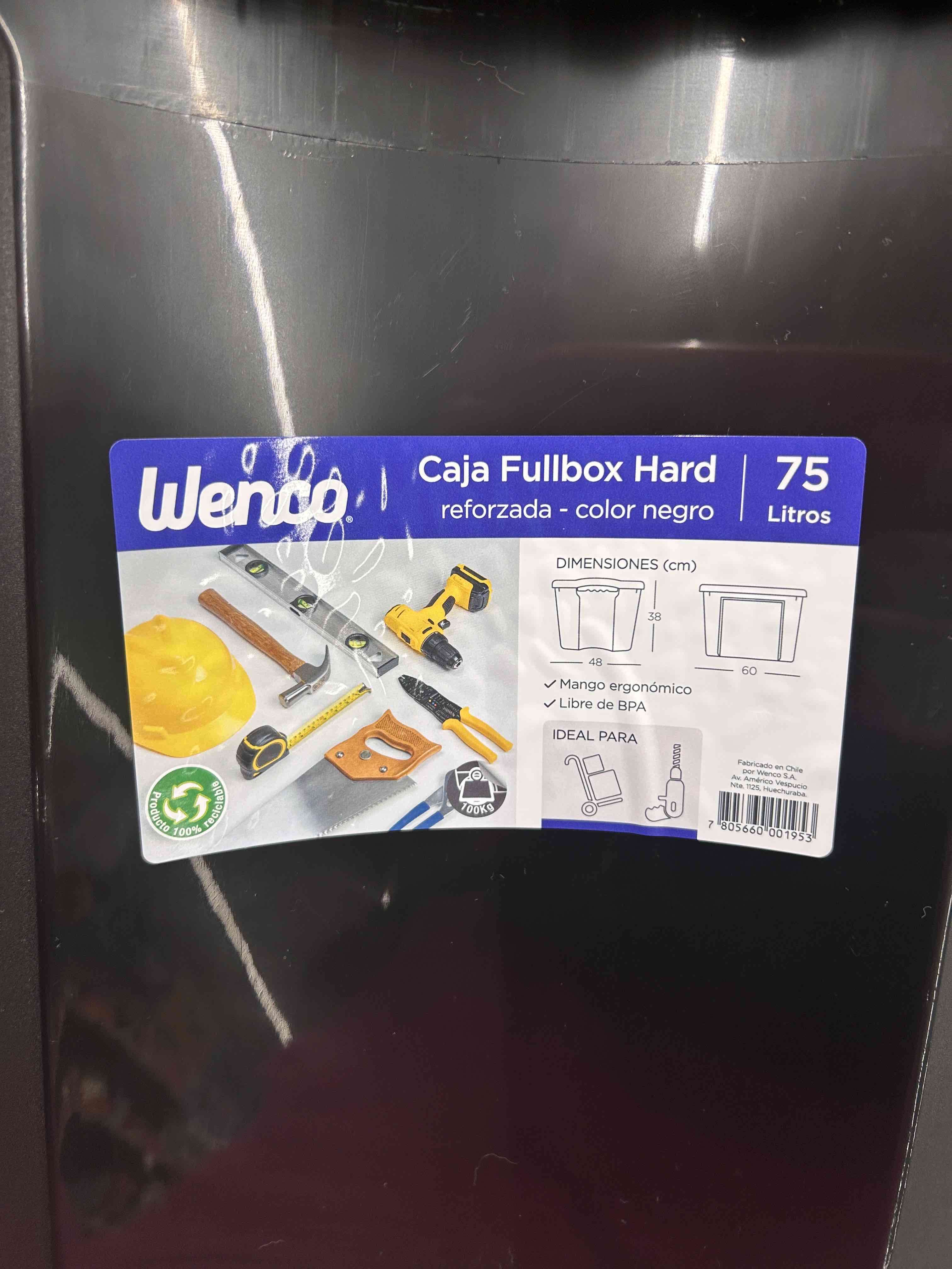 Caja plástica Wenco con tapa amarilla - miniatura 2