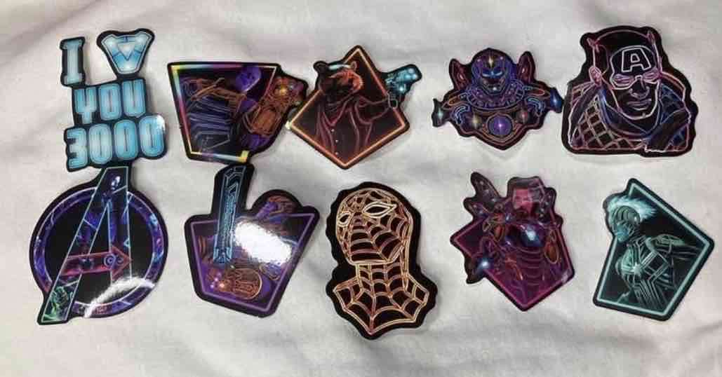 Set de stickers de superhéroes marvel - 2