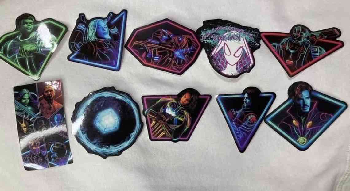 Set de stickers de superhéroes marvel - 3