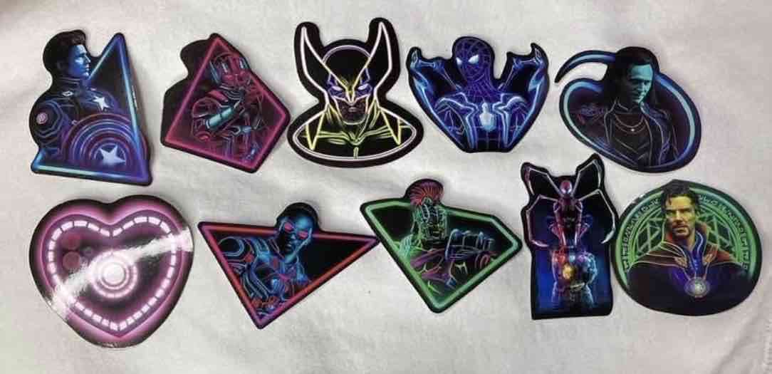 Set de stickers de superhéroes marvel - 4