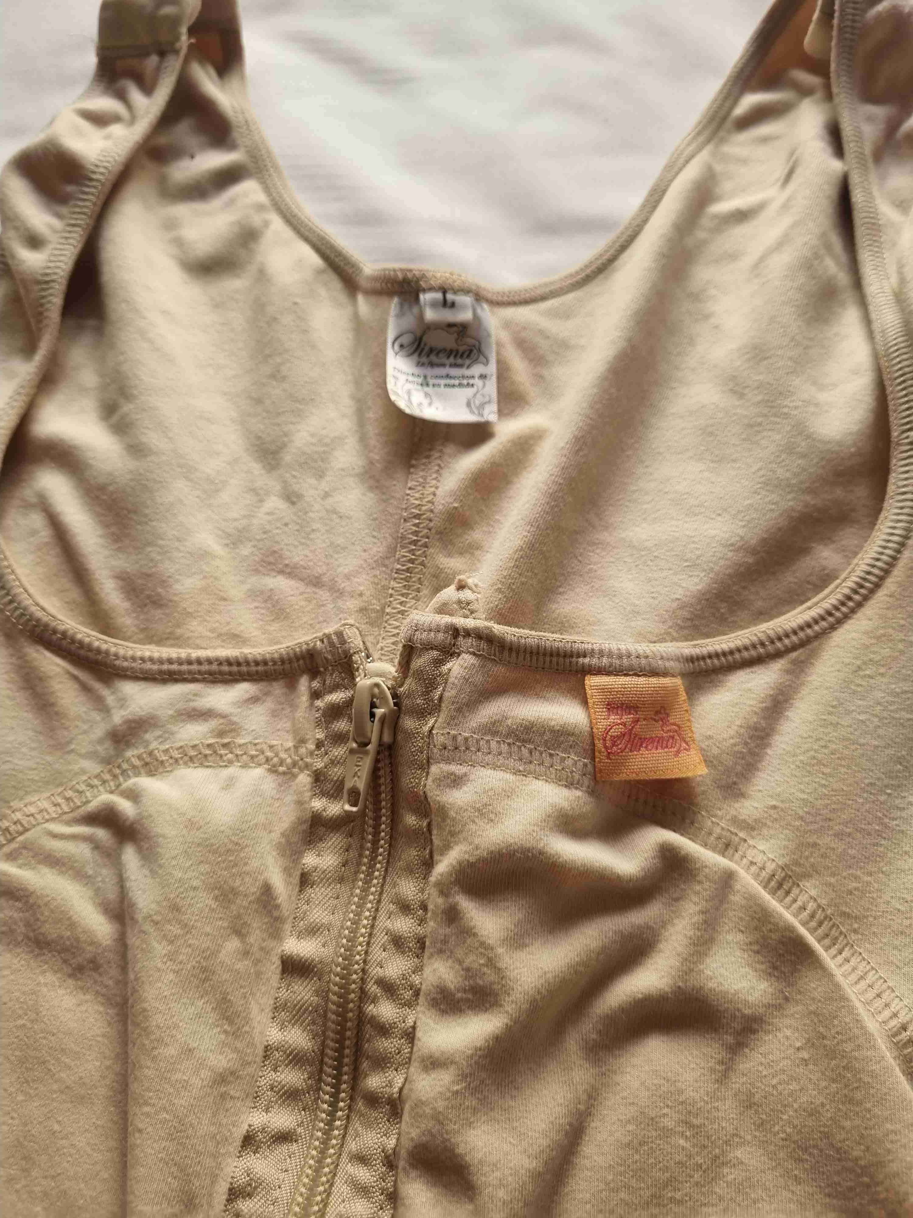 Faja moldeadora beige con cierre - miniatura 2