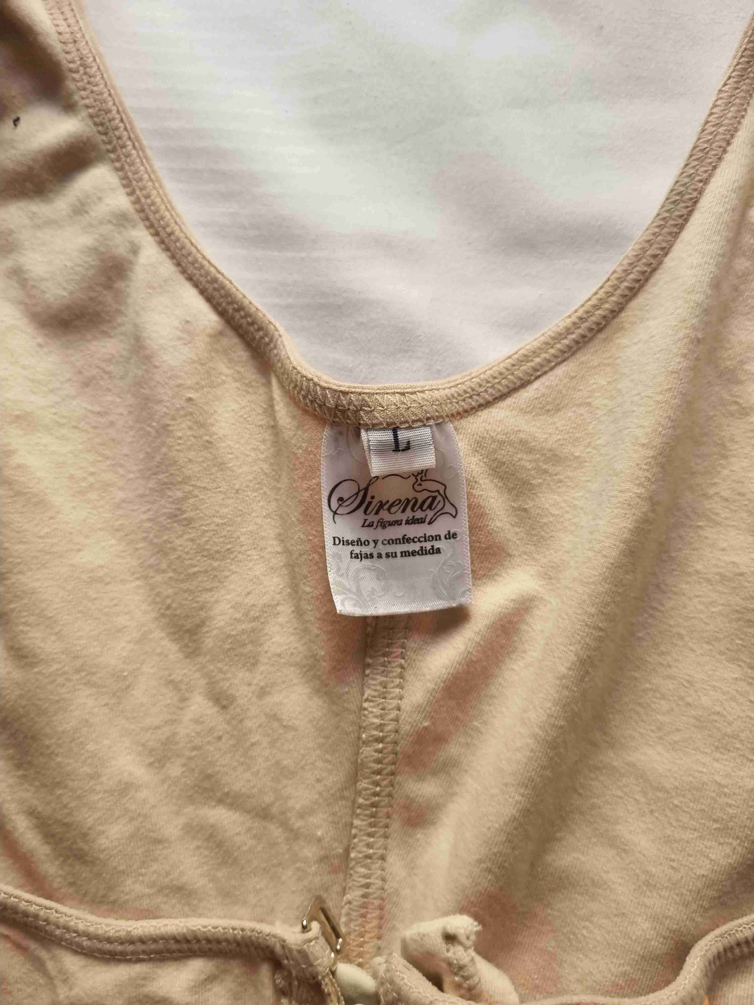 Faja moldeadora beige con cierre - miniatura 3