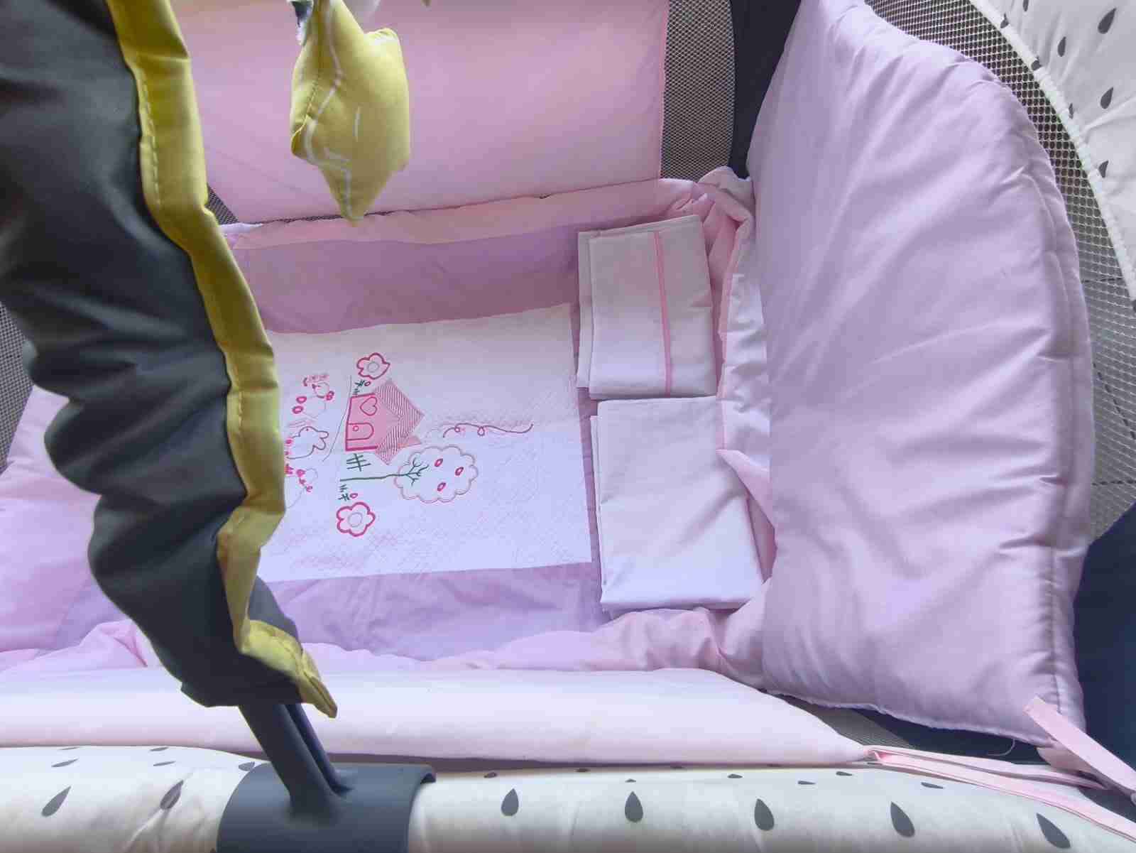 Cuna Corral de Bebé Gris - miniatura 6