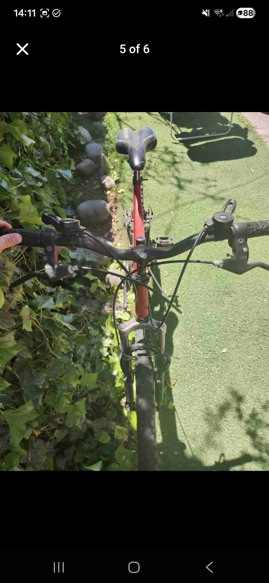 Bicicleta oOxford de montaña roja - miniatura 2