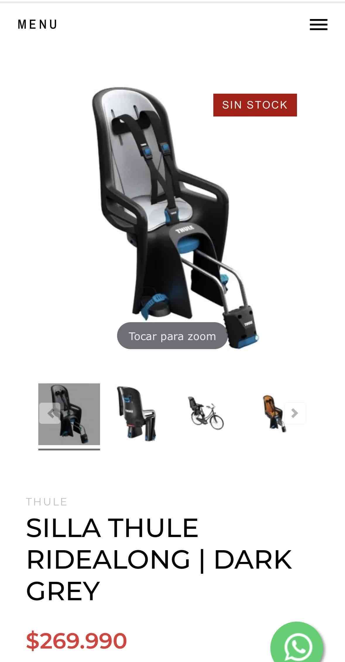 Silla de niño para bicicleta Thule - miniatura 4