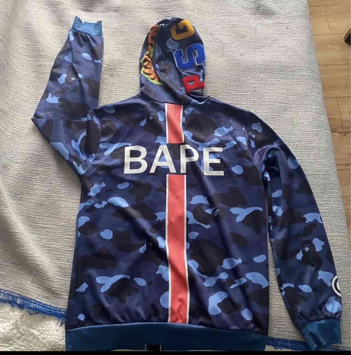 Polerón bape Shark PSG azul - miniatura 2