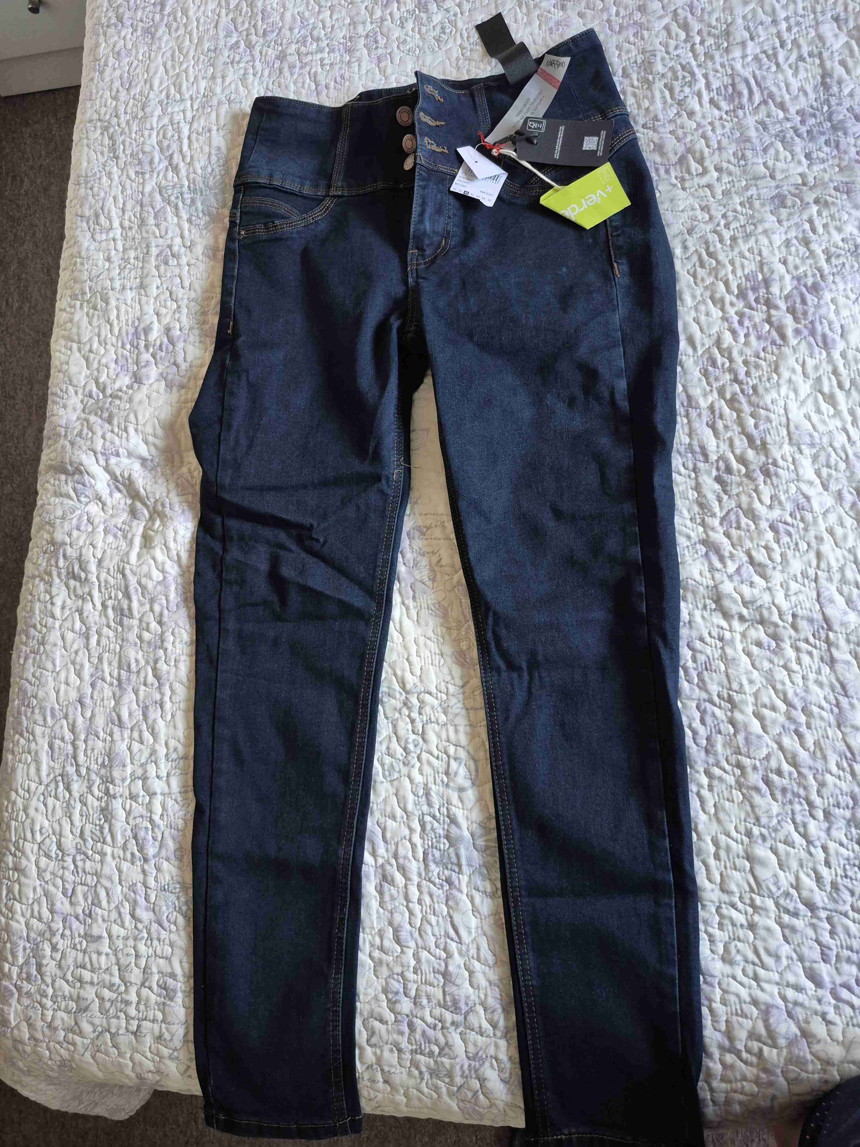 Jeans mujer azul oscuro Moschino - miniatura 3