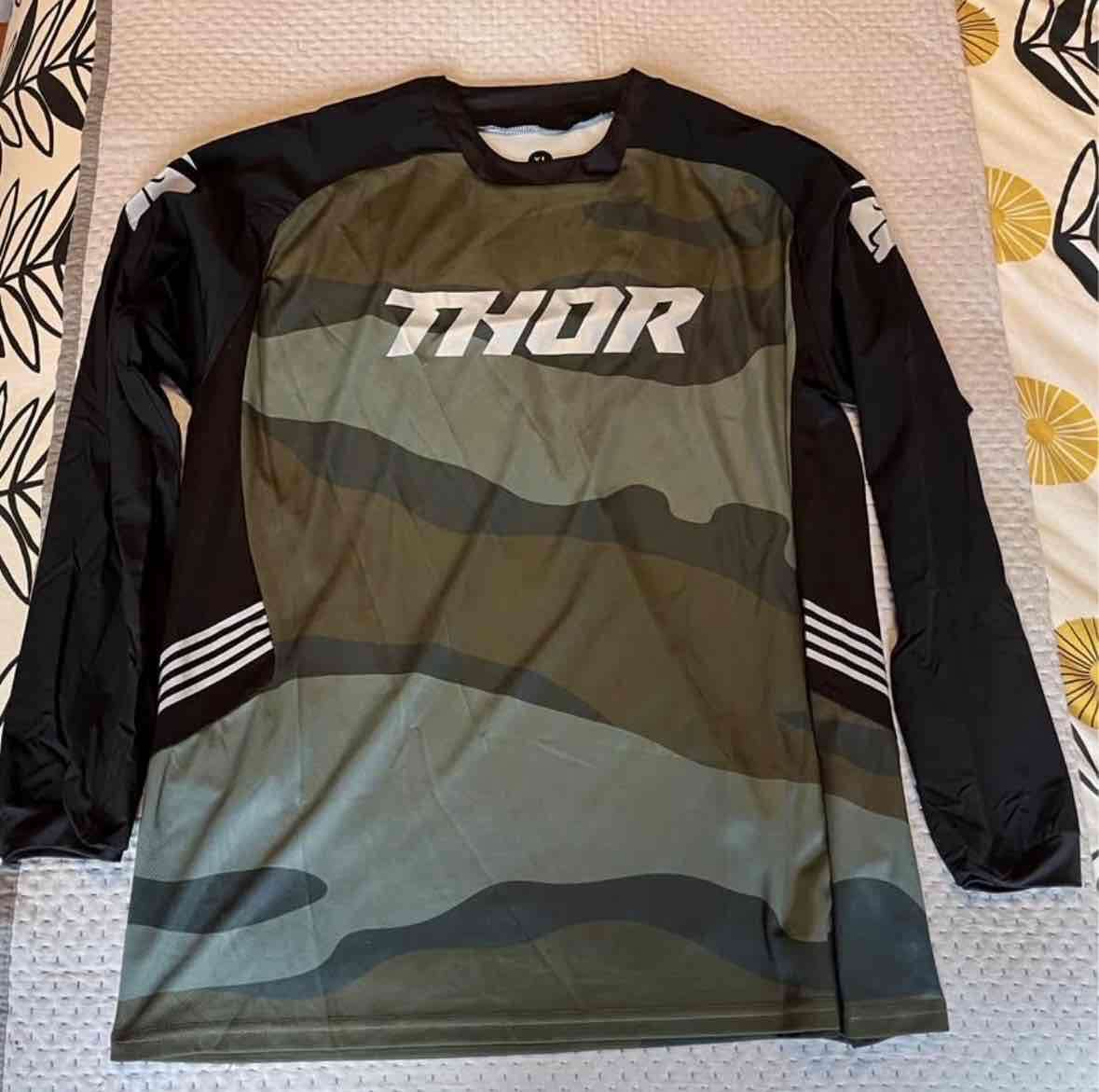 Jersey MTB enduro / motocross camuflada Thor