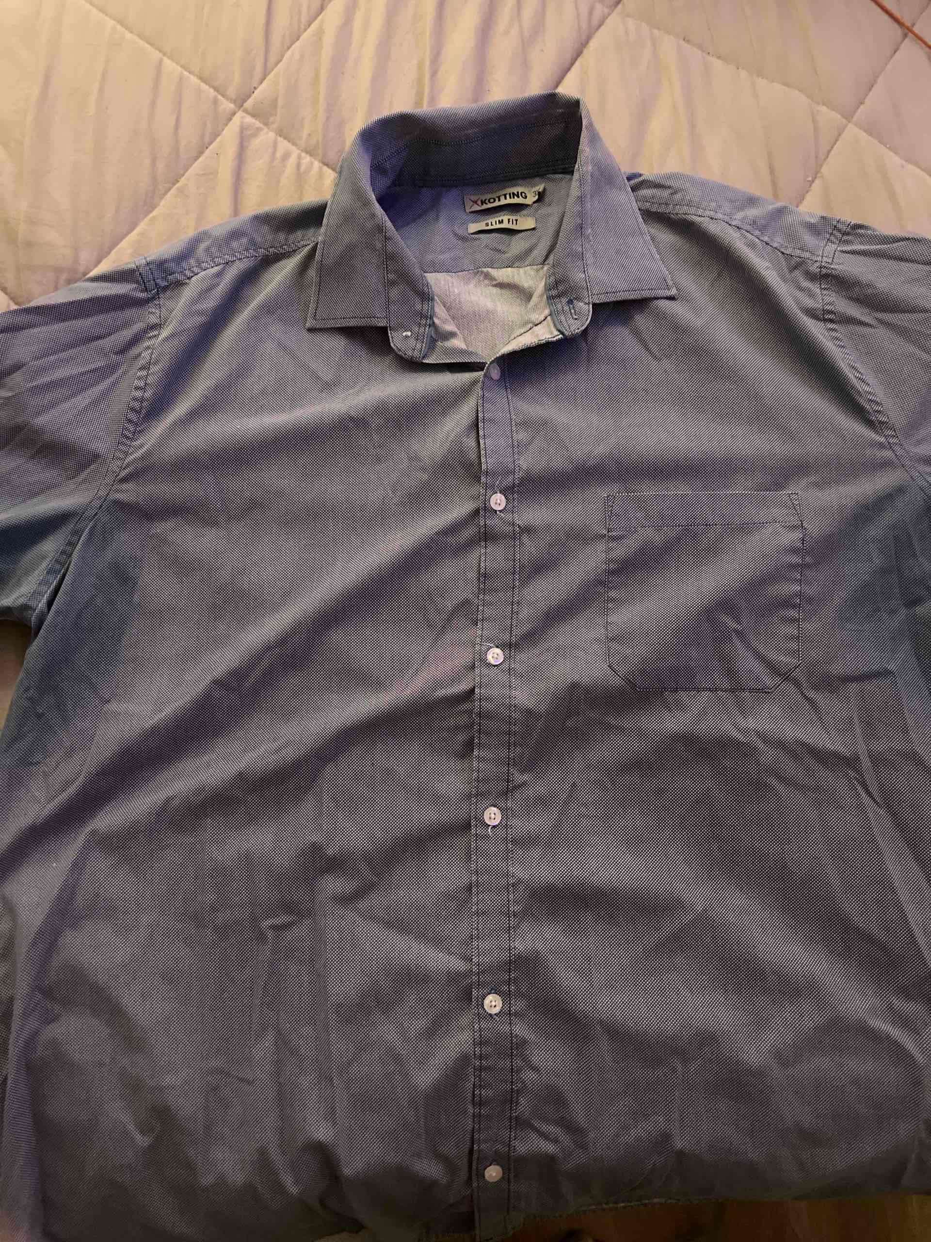 Camisa 3XL Slim Fit azul - miniatura 2