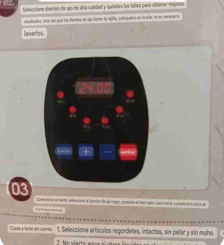 Olla eléctrica para hacer ajo negro - miniatura 5