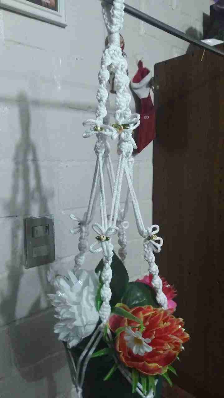 Colgante para plantas de macramé - miniatura 3