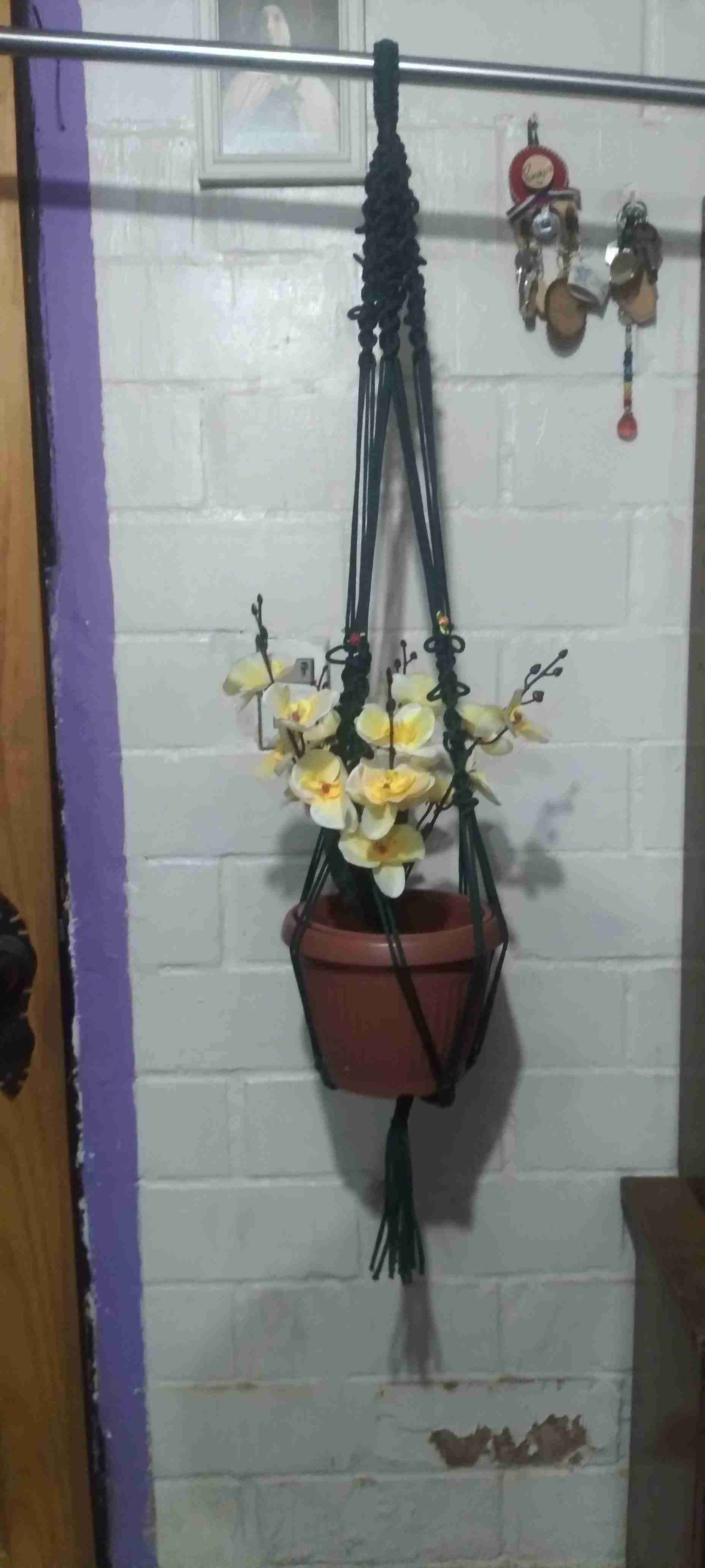 Colgante para plantas de macramé - miniatura 5