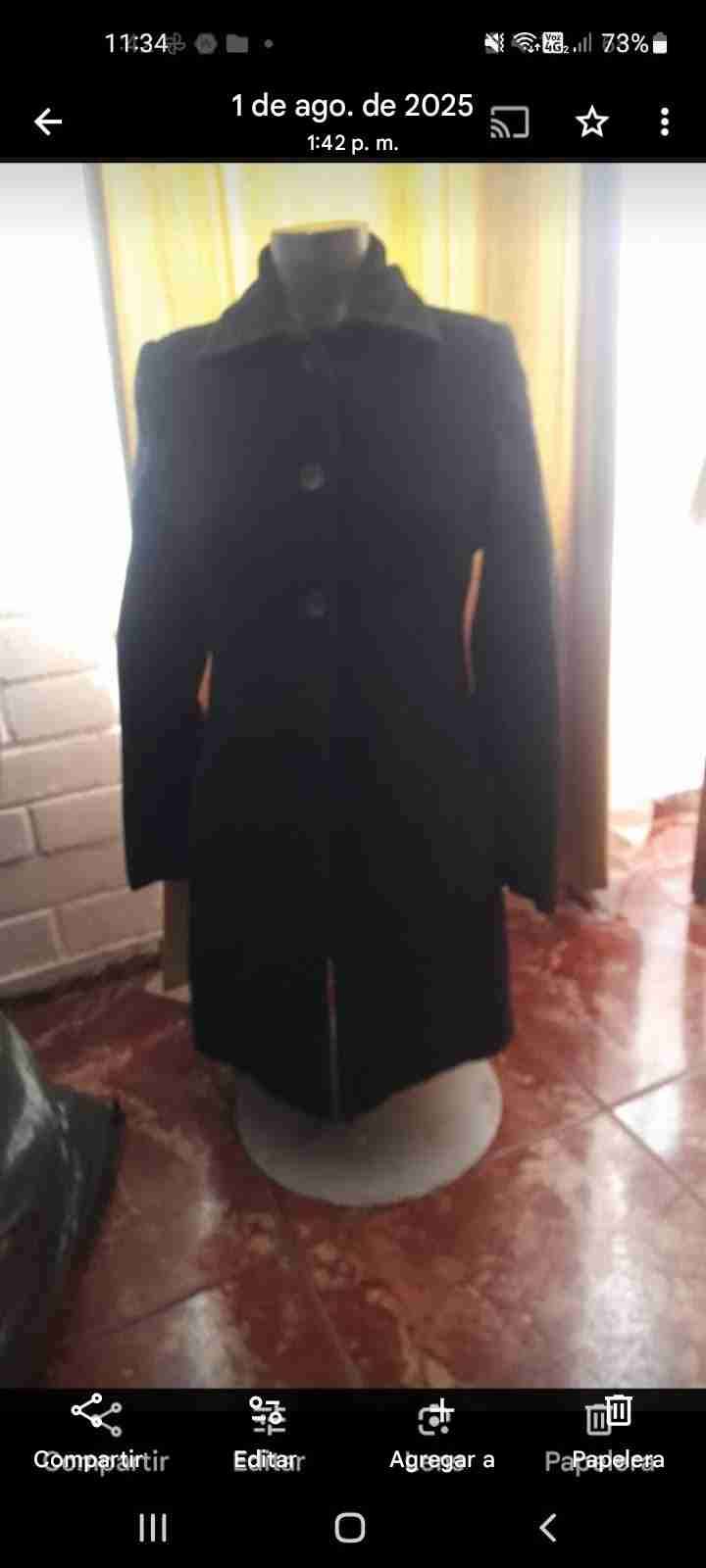 Vestido largo estampado leopardo - miniatura 2