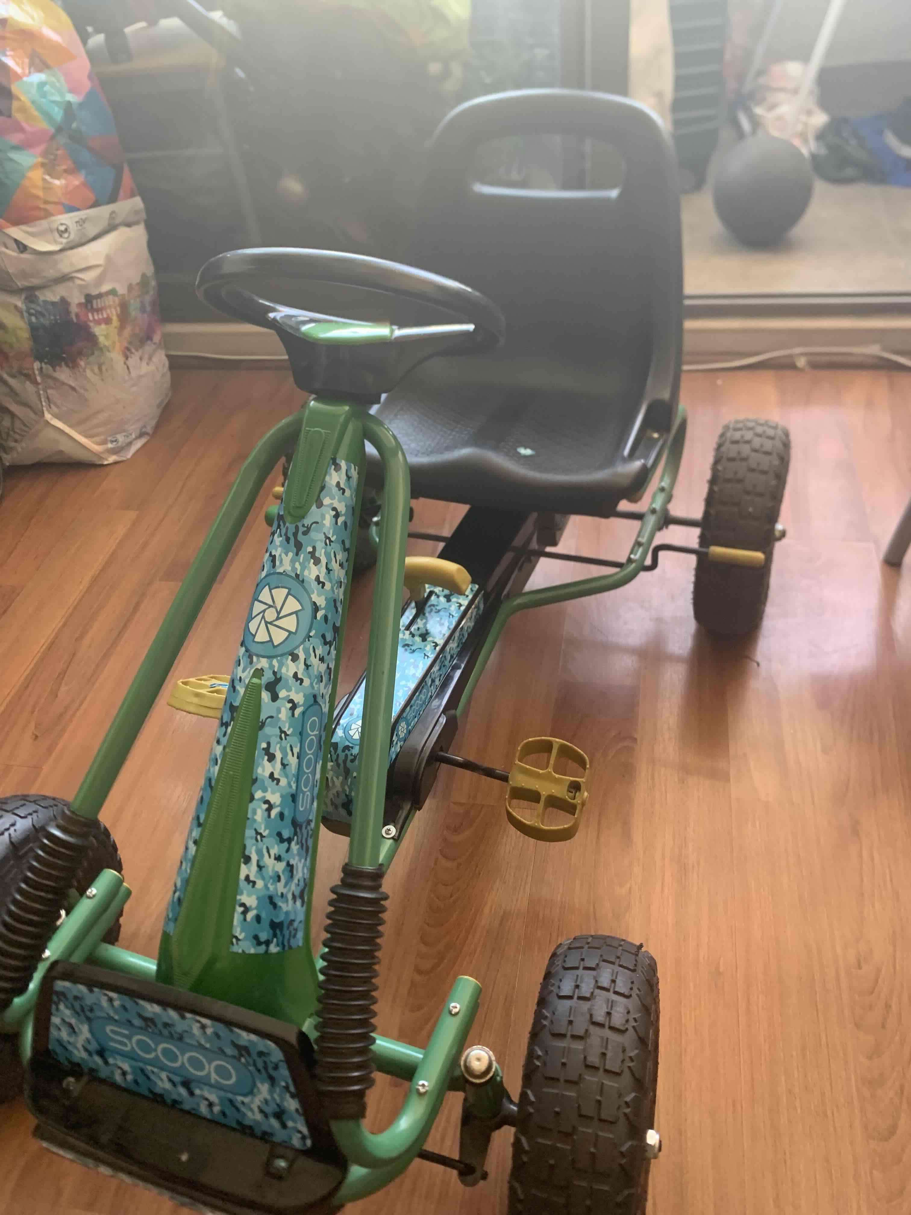 Kart a pedal verde infantil - miniatura 4