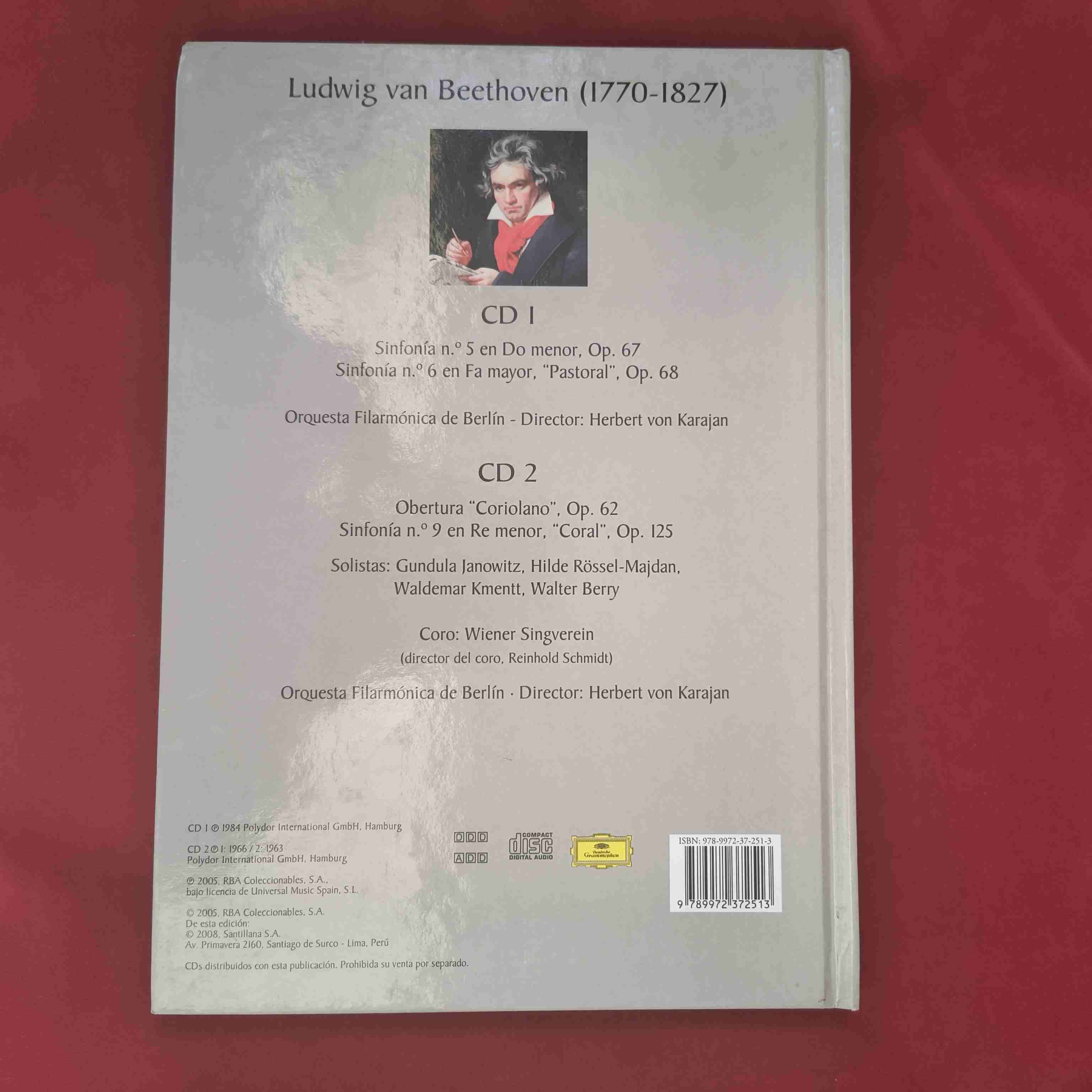 CD Beethoven Sinfonías 5, 6 y 9 - miniatura 3