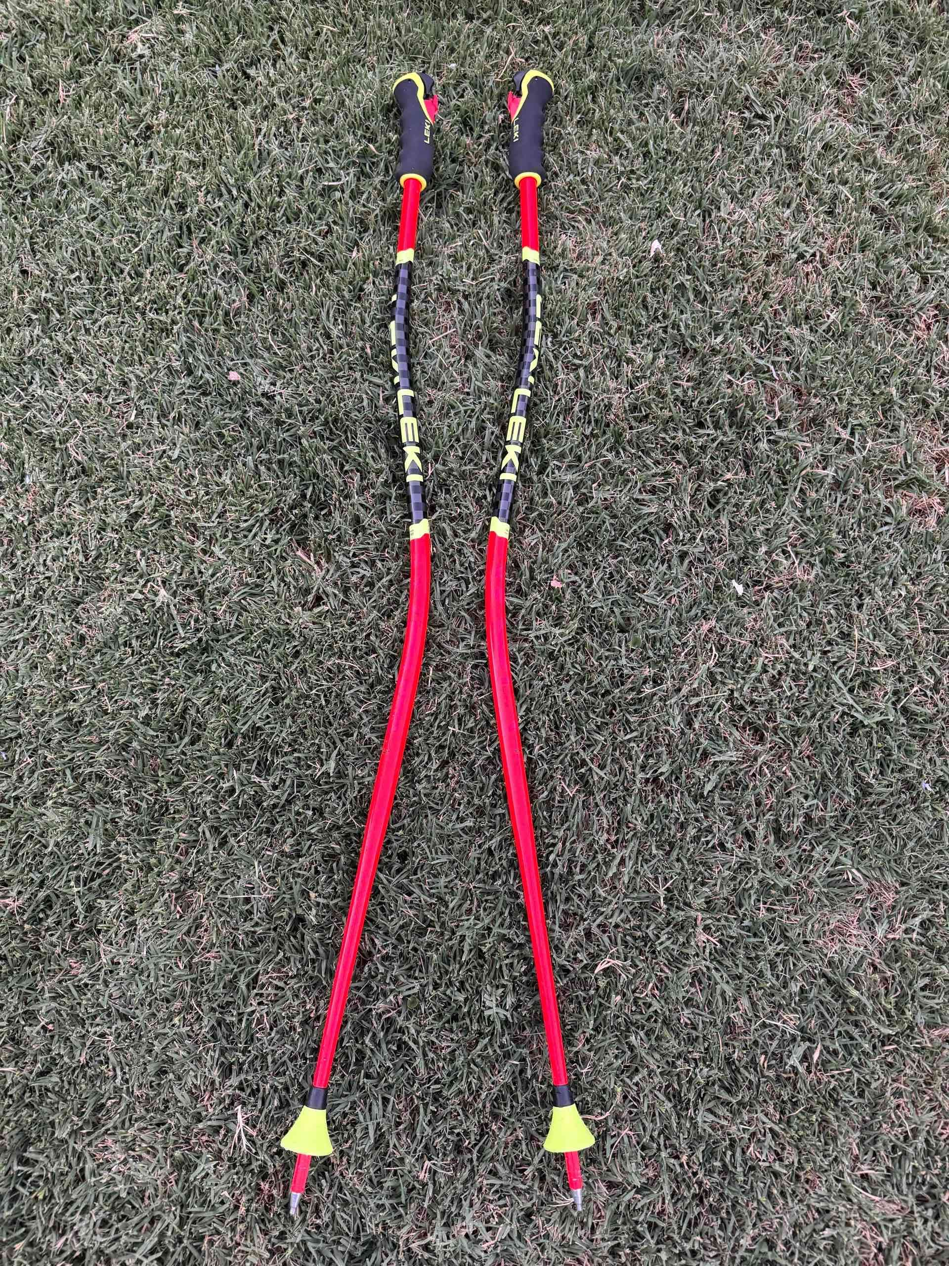 Bastones de esquí rojos Leki