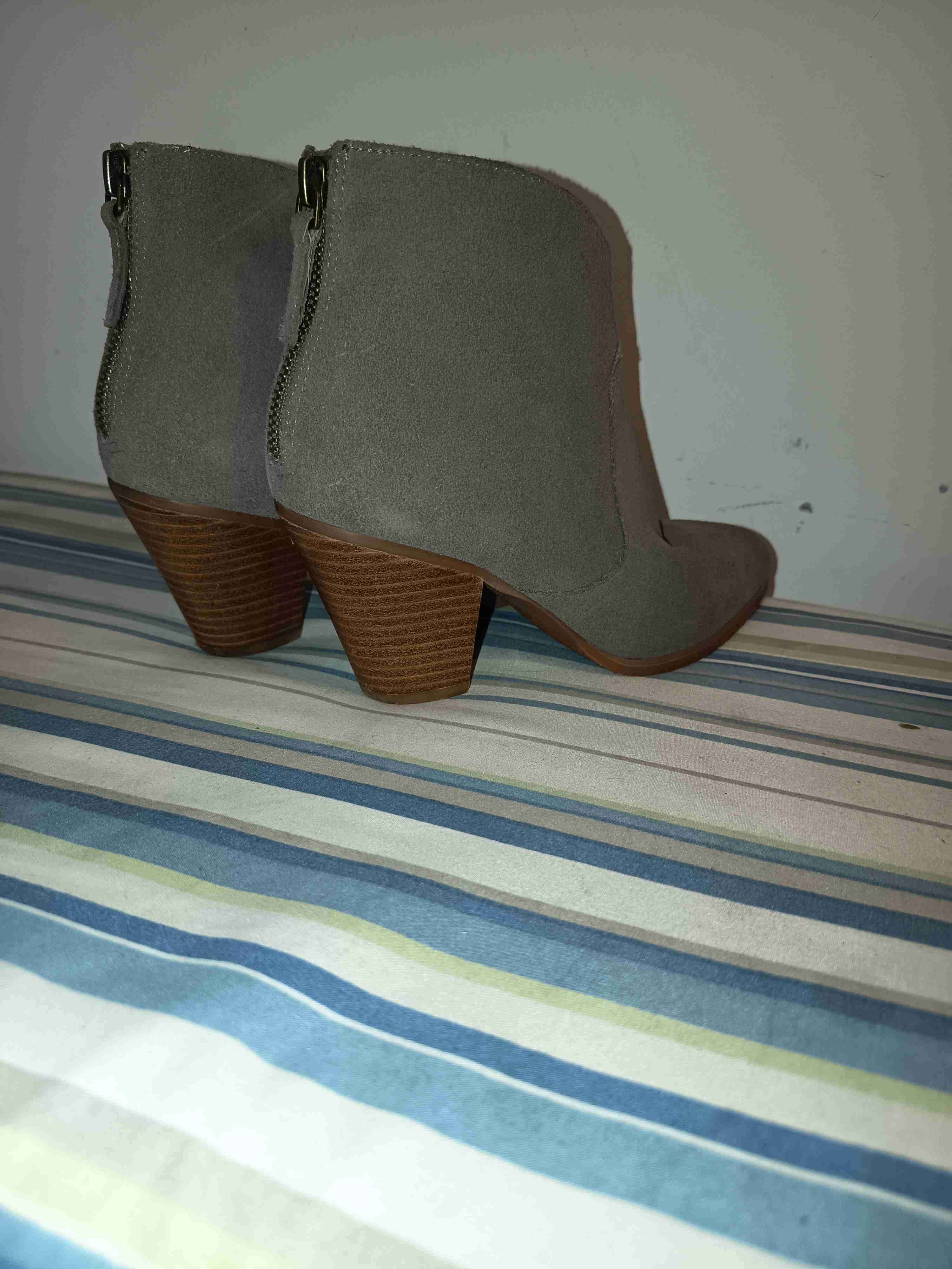 Botines de gamuza grises