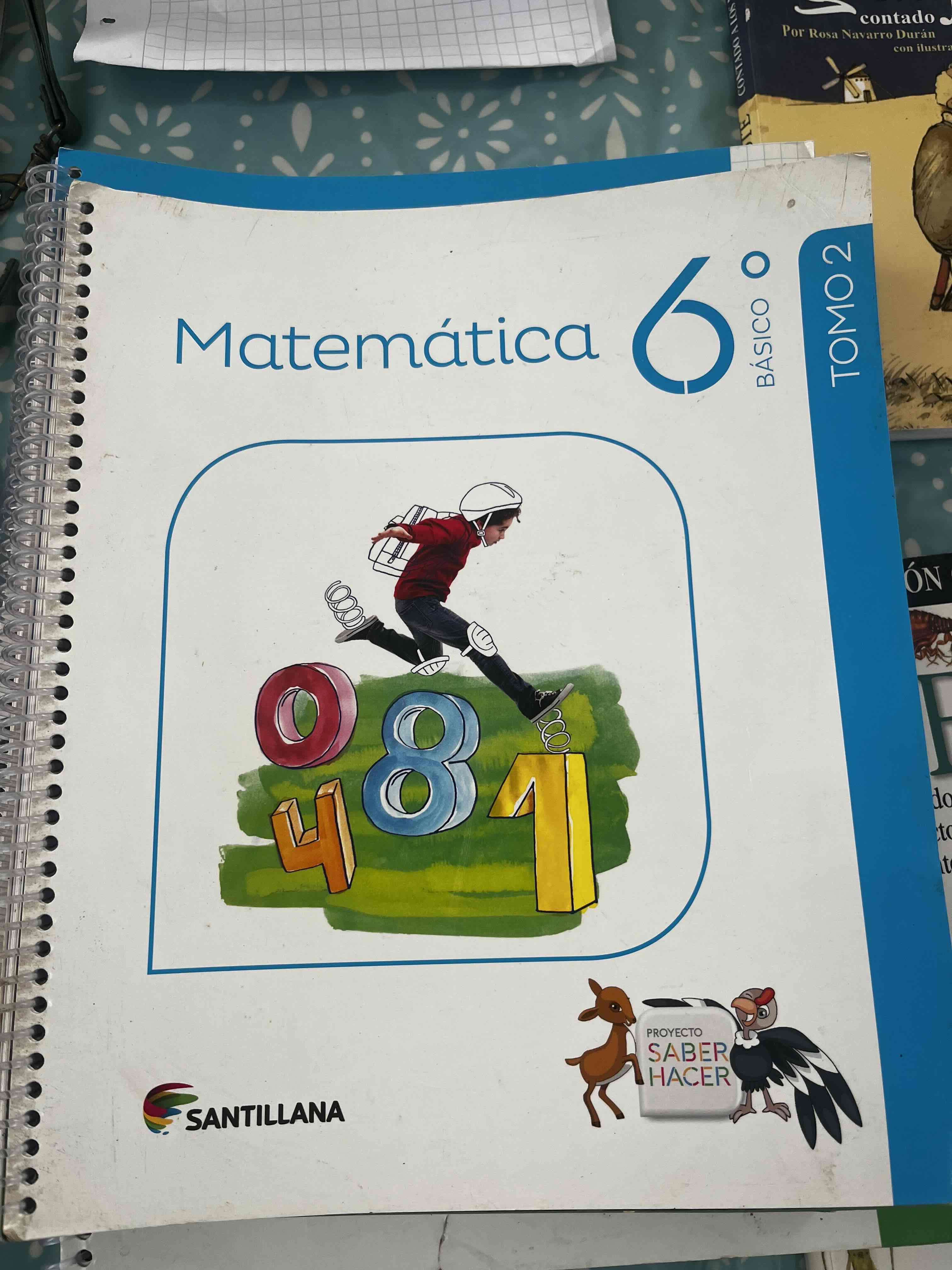 Libro Matemática 6° Básico Tomo 1 ,2 y actividad - miniatura 3