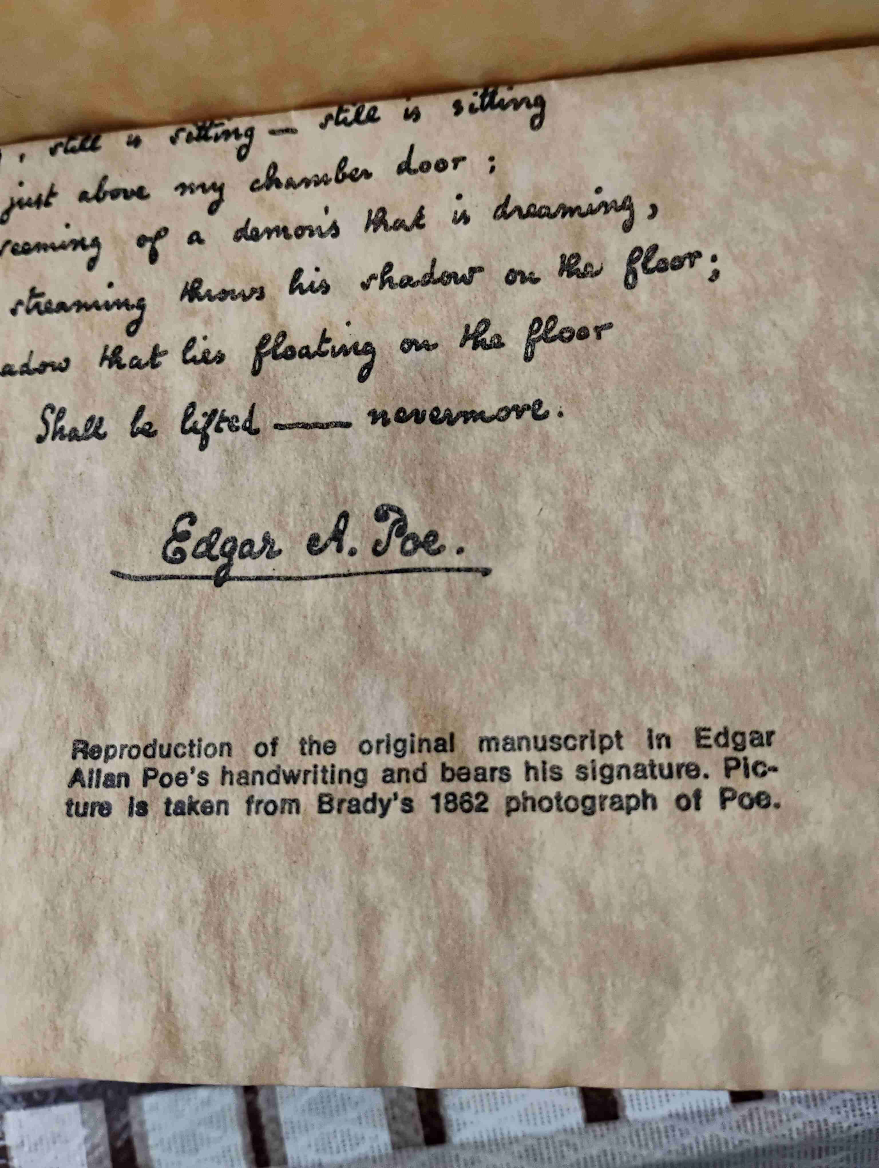 Reproducción de 'The Raven' en pergamino - miniatura 4