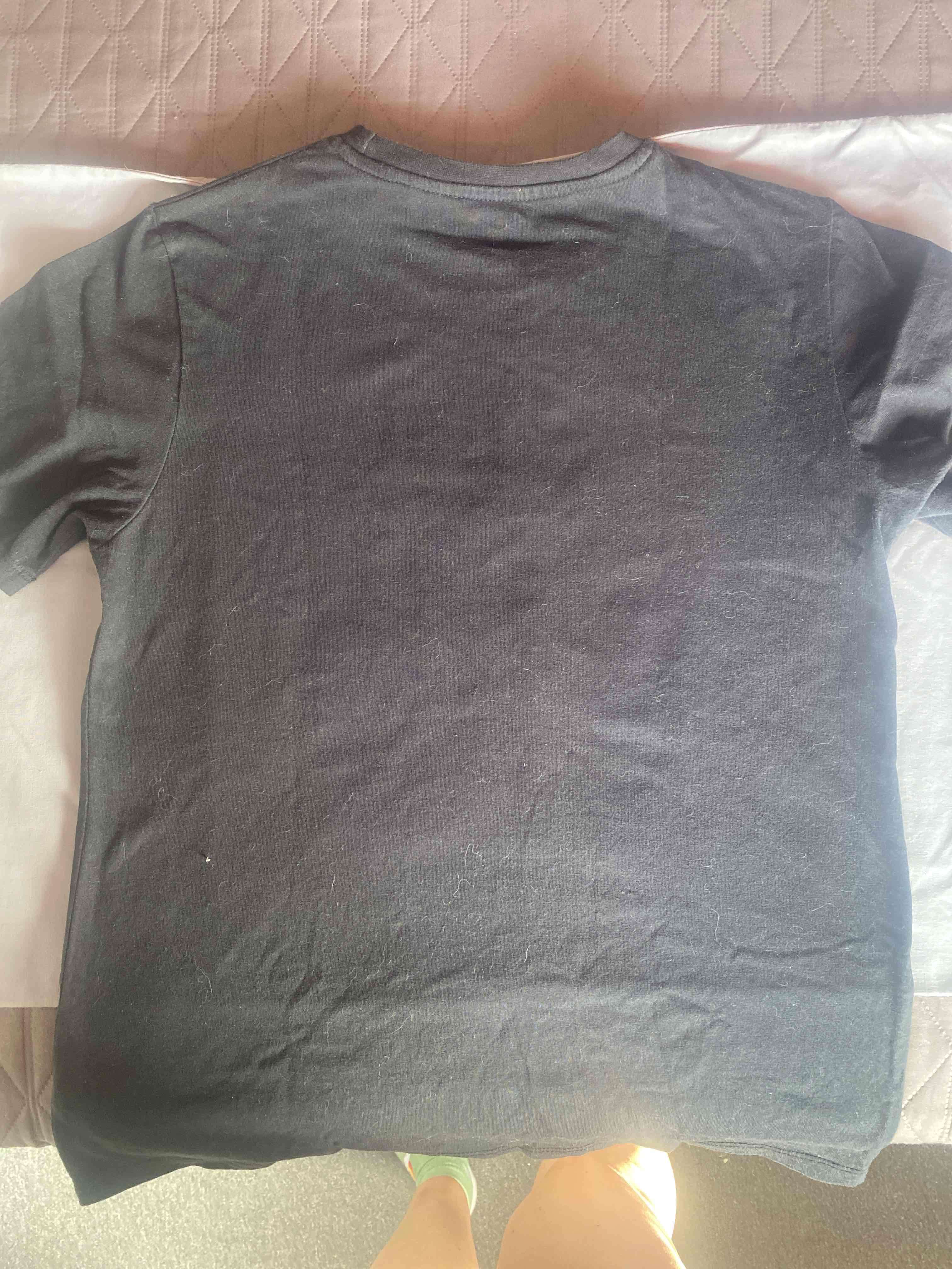 Polera negra con calavera estampada T14 - miniatura 4