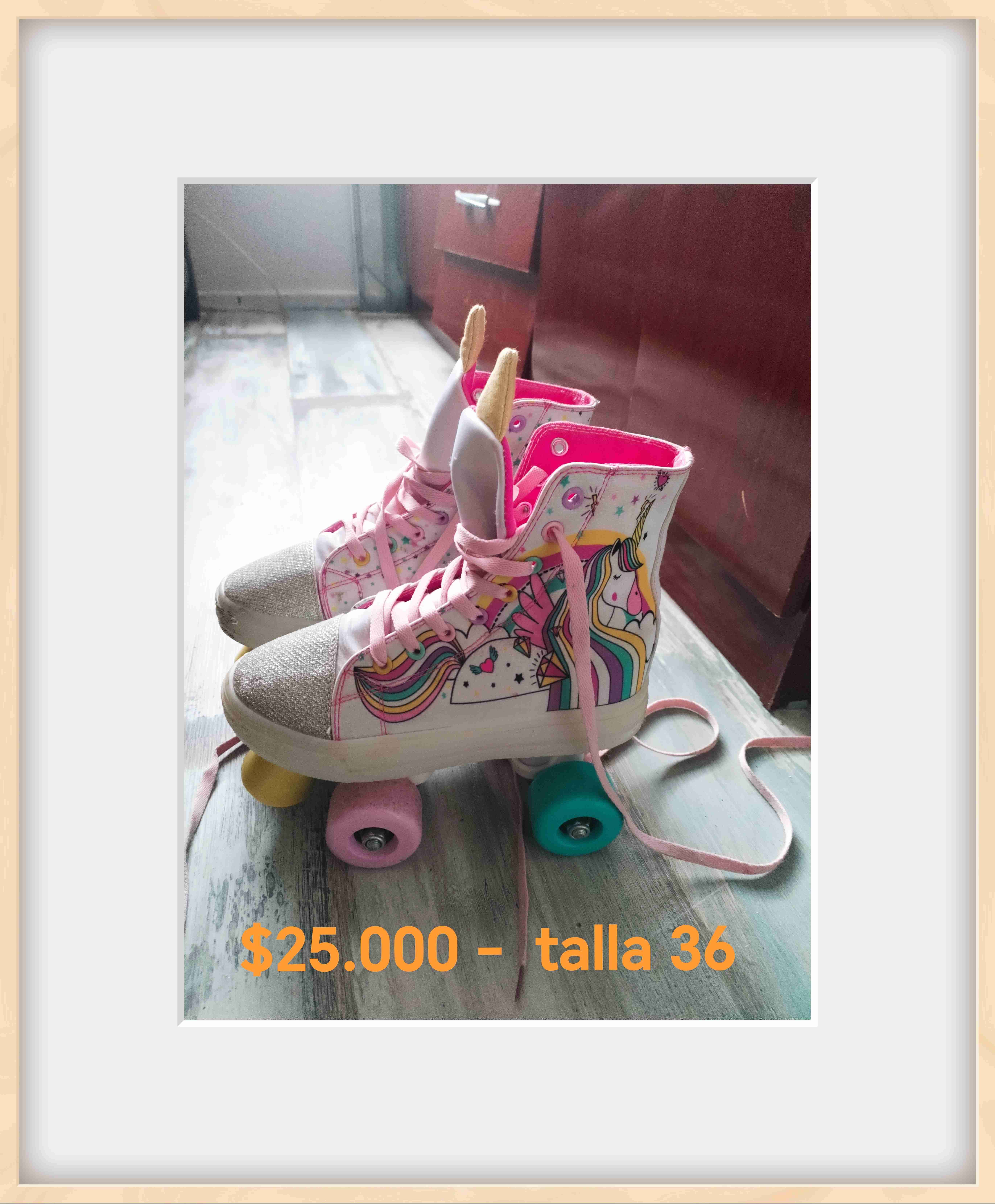 Patines de 4 ruedas unicornio