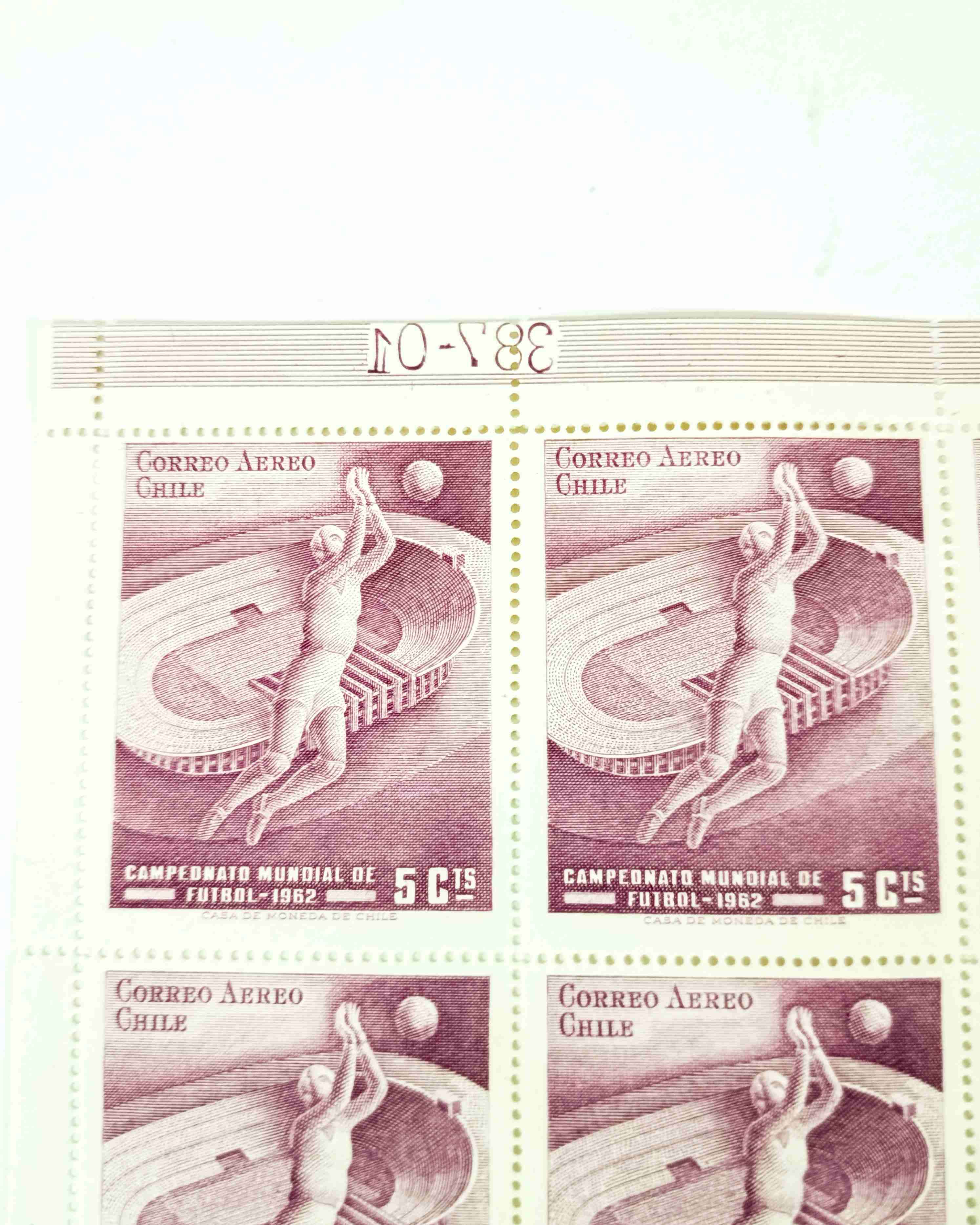 Sellos Mundial de fútbol, Chile 1962. - miniatura 2