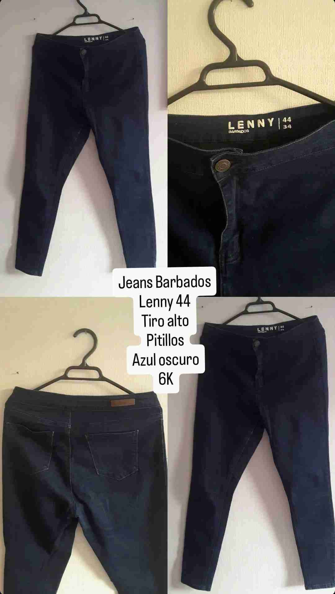 Jeans pitillo azul oscuro Lenny 44