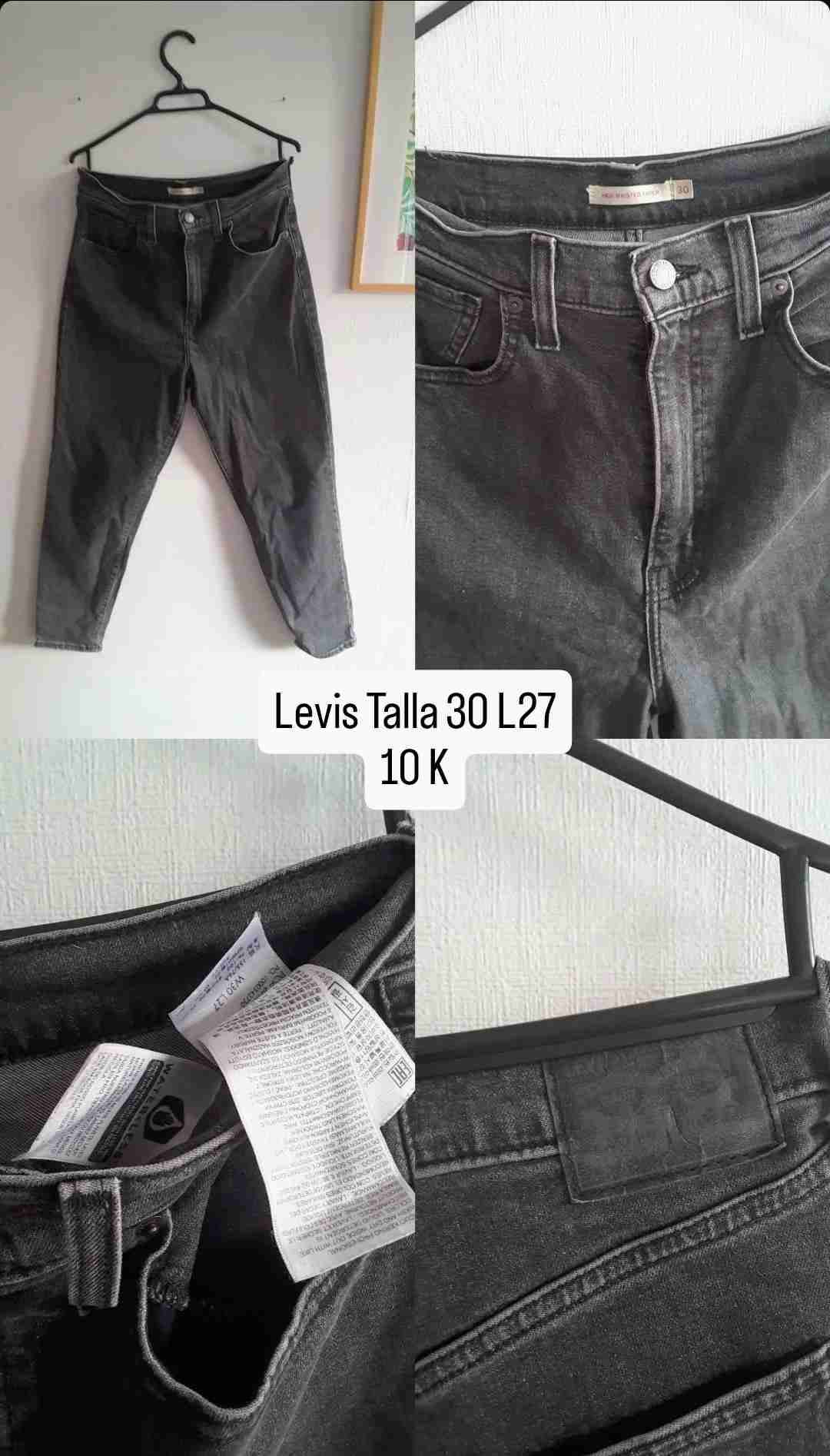 Jeans Levis negros talla 30