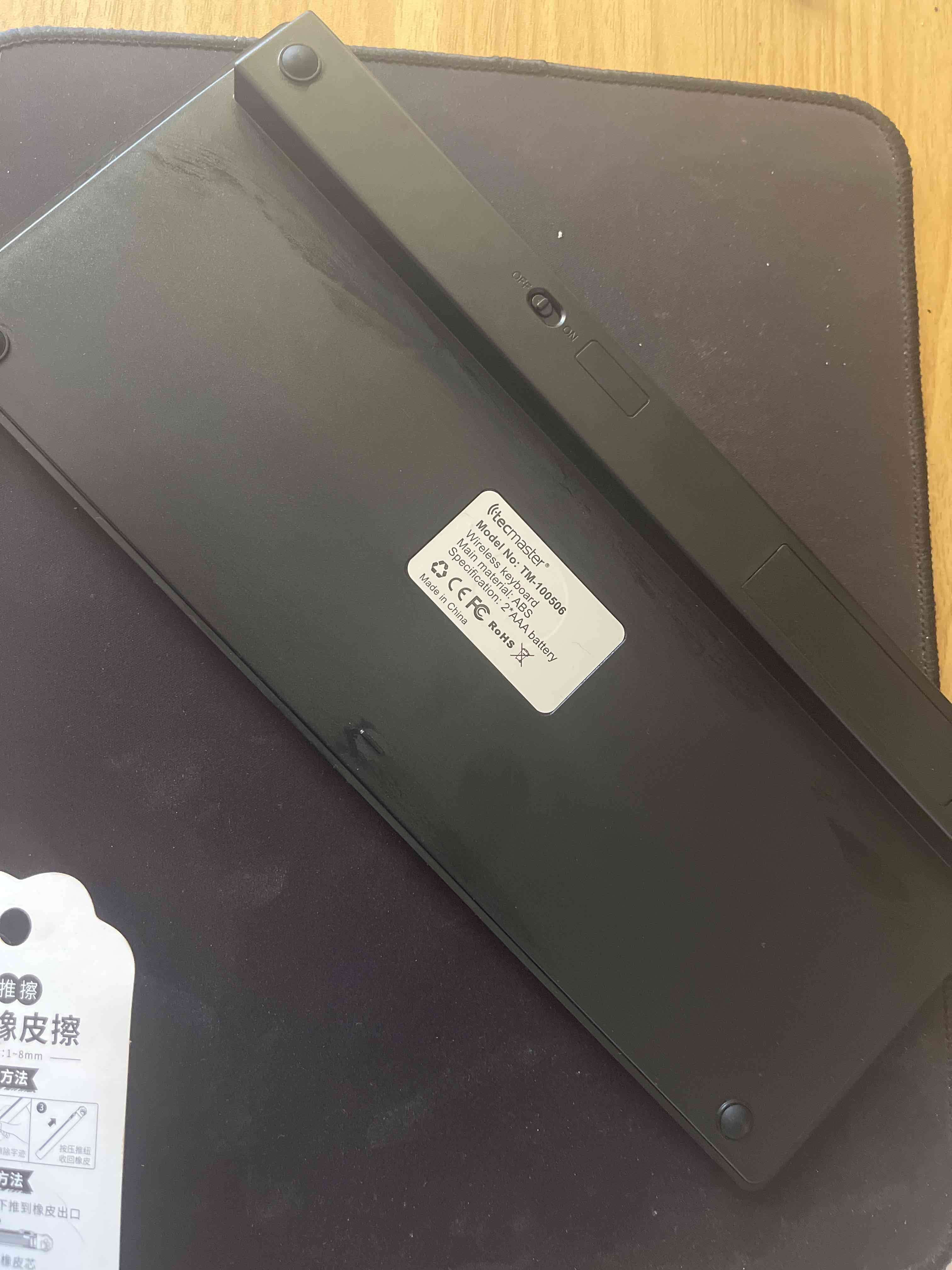 Teclado Bluetooth negro Techmaster - miniatura 2