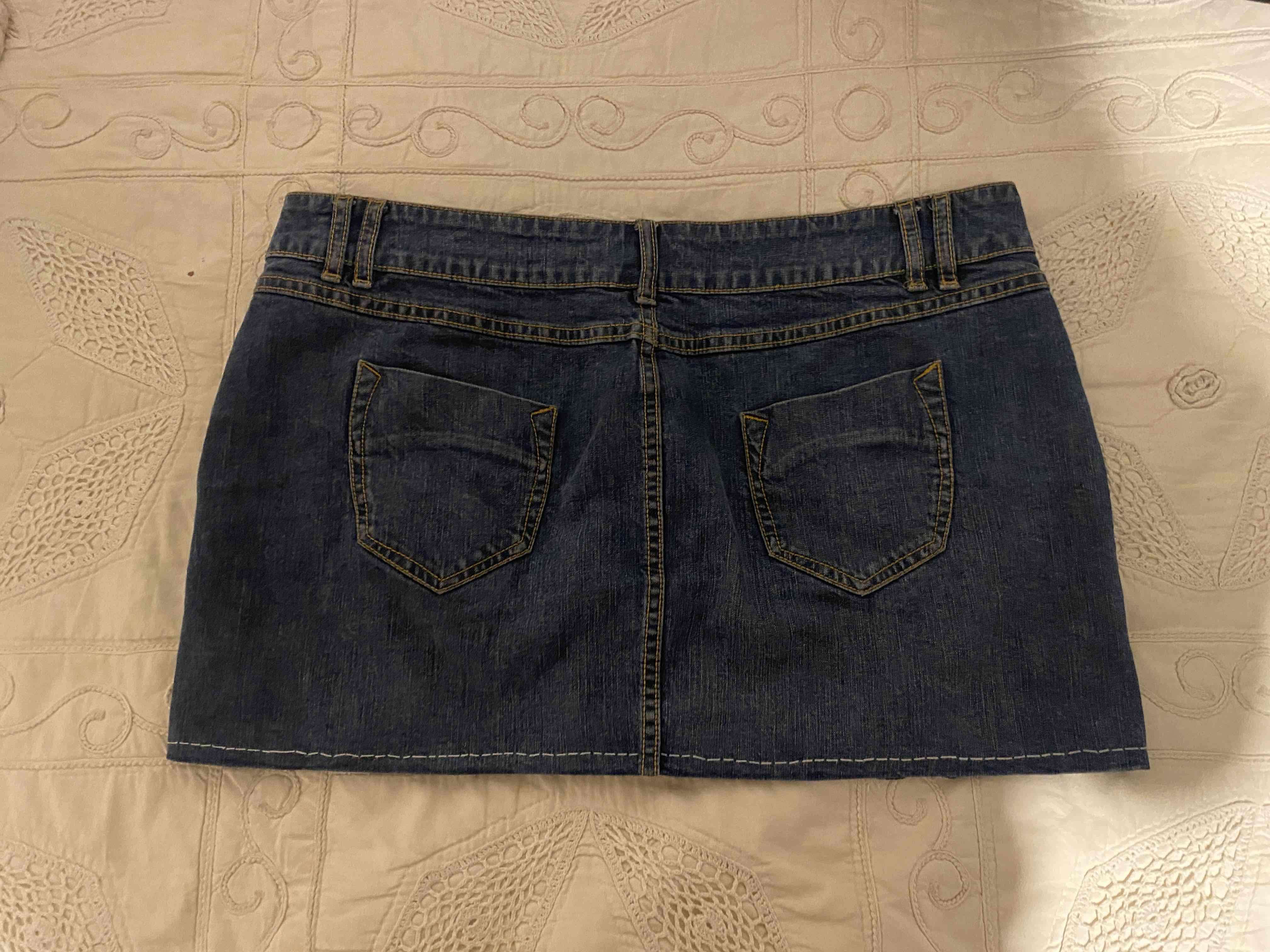 Falda de mezclilla azul - miniatura 2