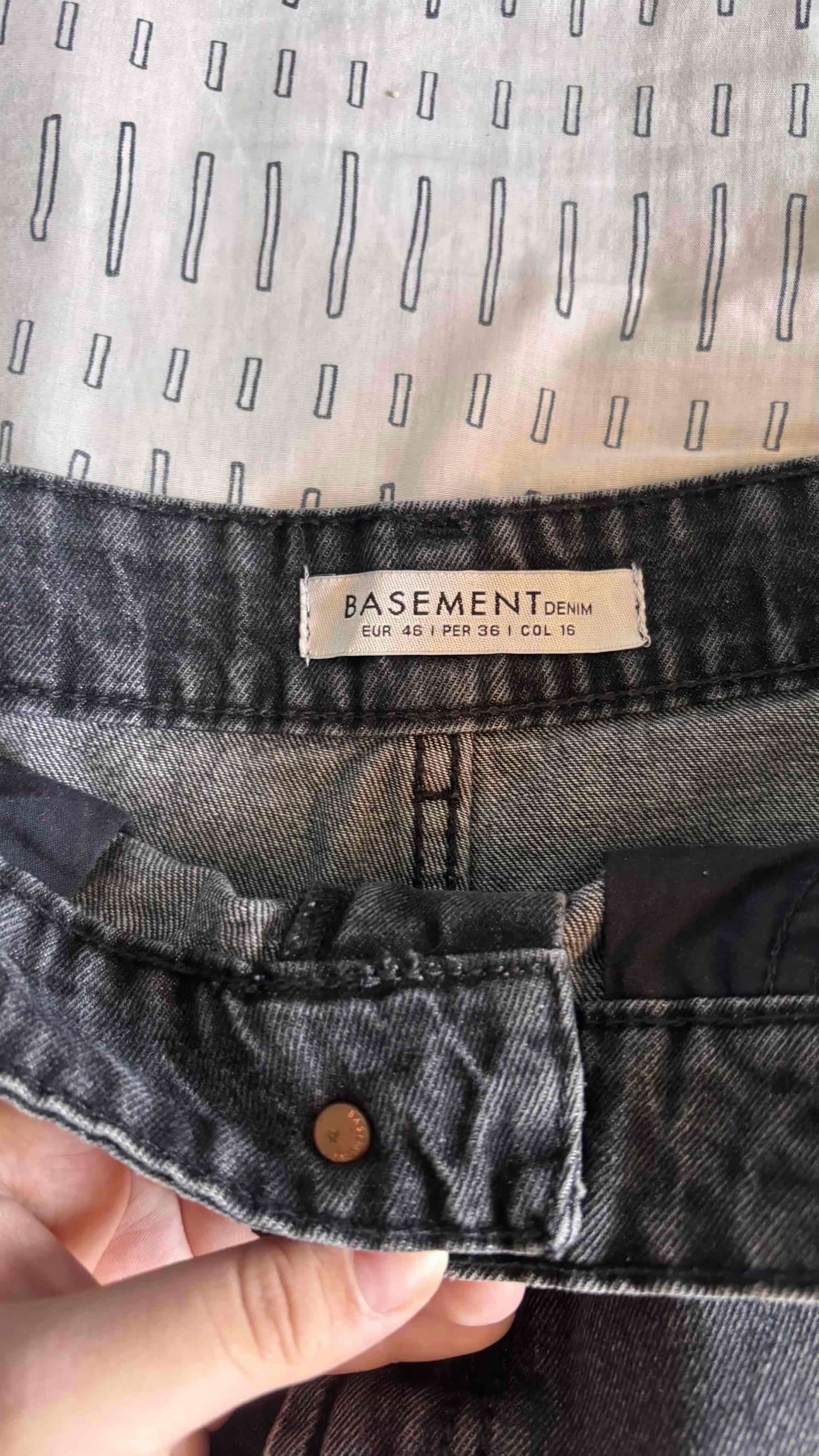 Falda de mezclilla negra Basement - miniatura 2