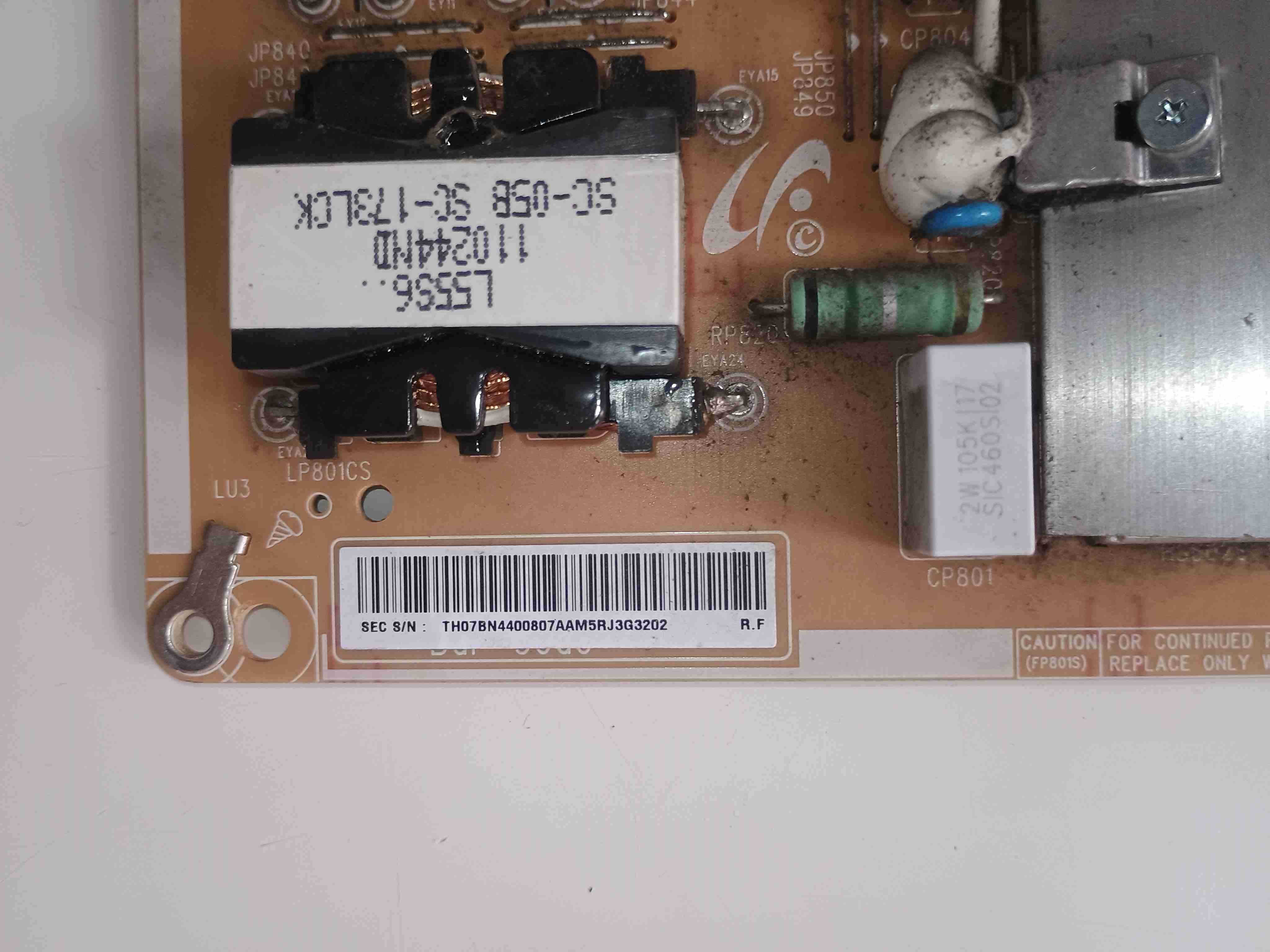 Tarjeta Power Board Tv Samsung UN55KU6300G - miniatura 2